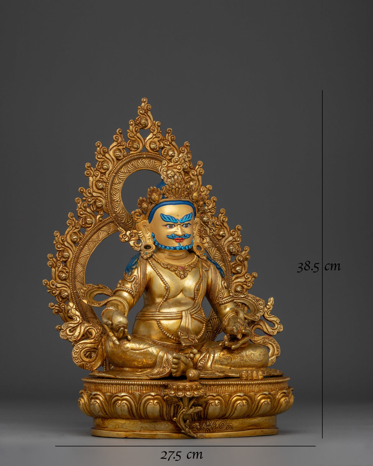 wealth-lord-dzambhala-golden-statue