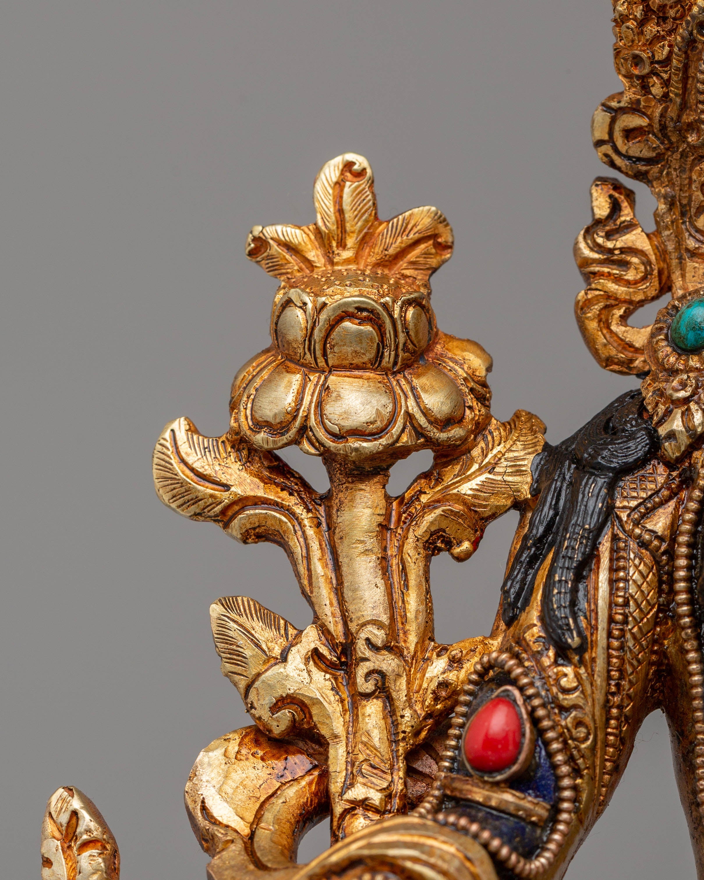 Green Tara Statue : Female Deity of Love and Compassion