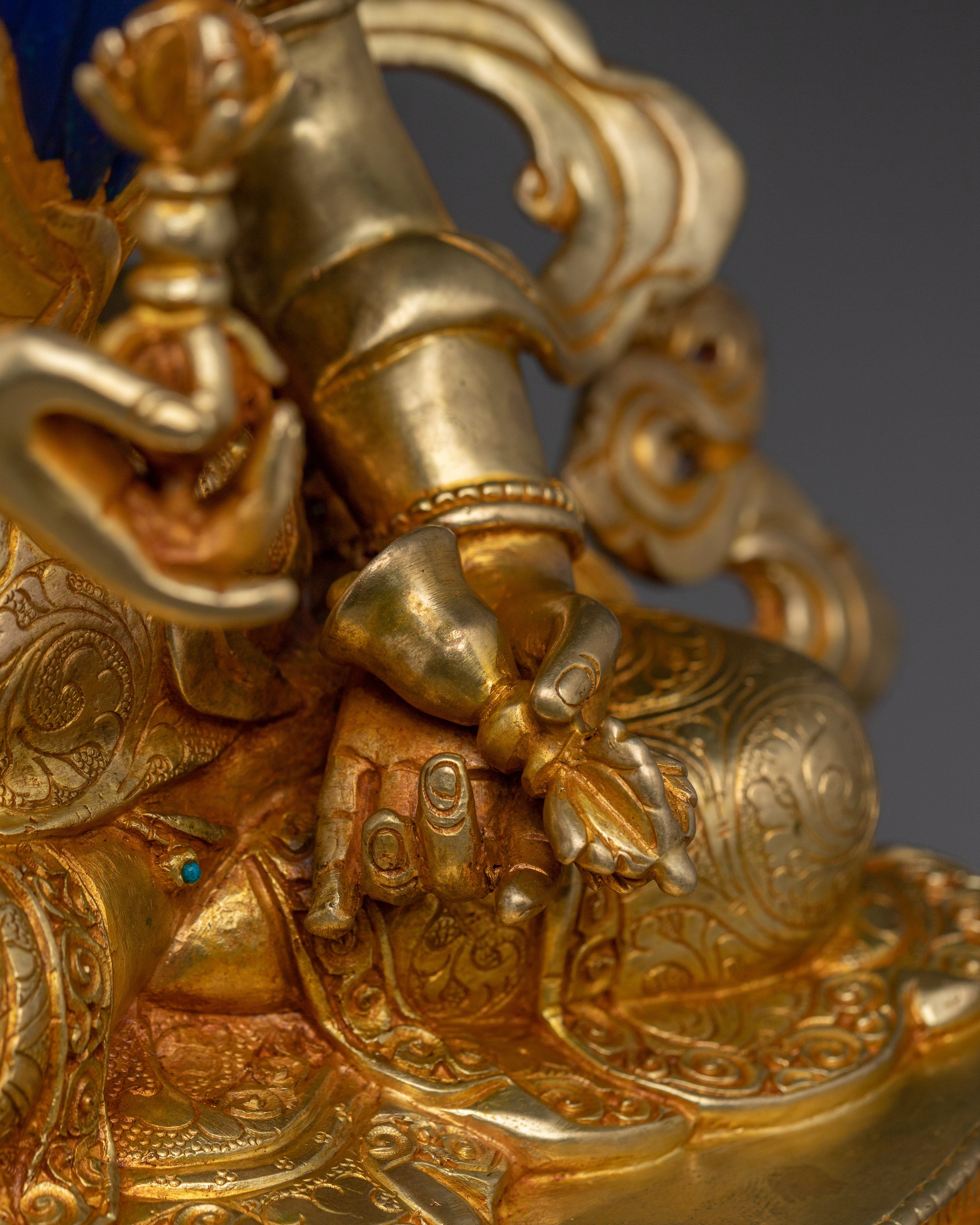 Handmade Statue of Vajrasattva with Consort | Traditional Artwork