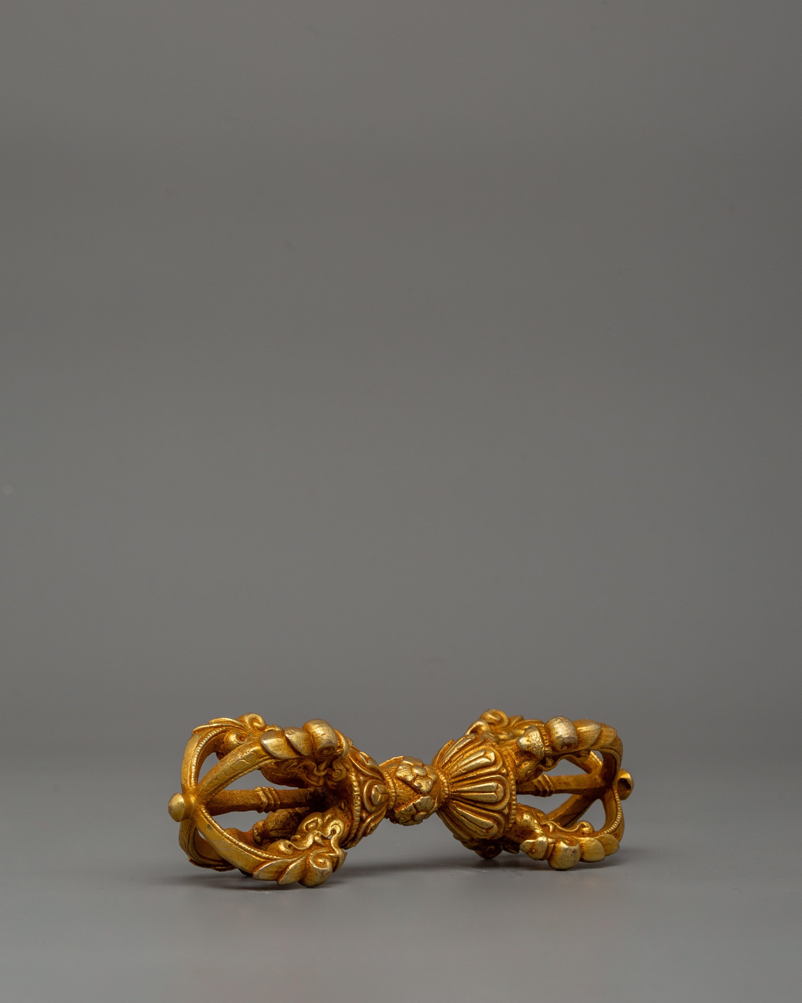 Gold-Plated Vajra Dorje | Tibetan Buddhist Ritual Tool