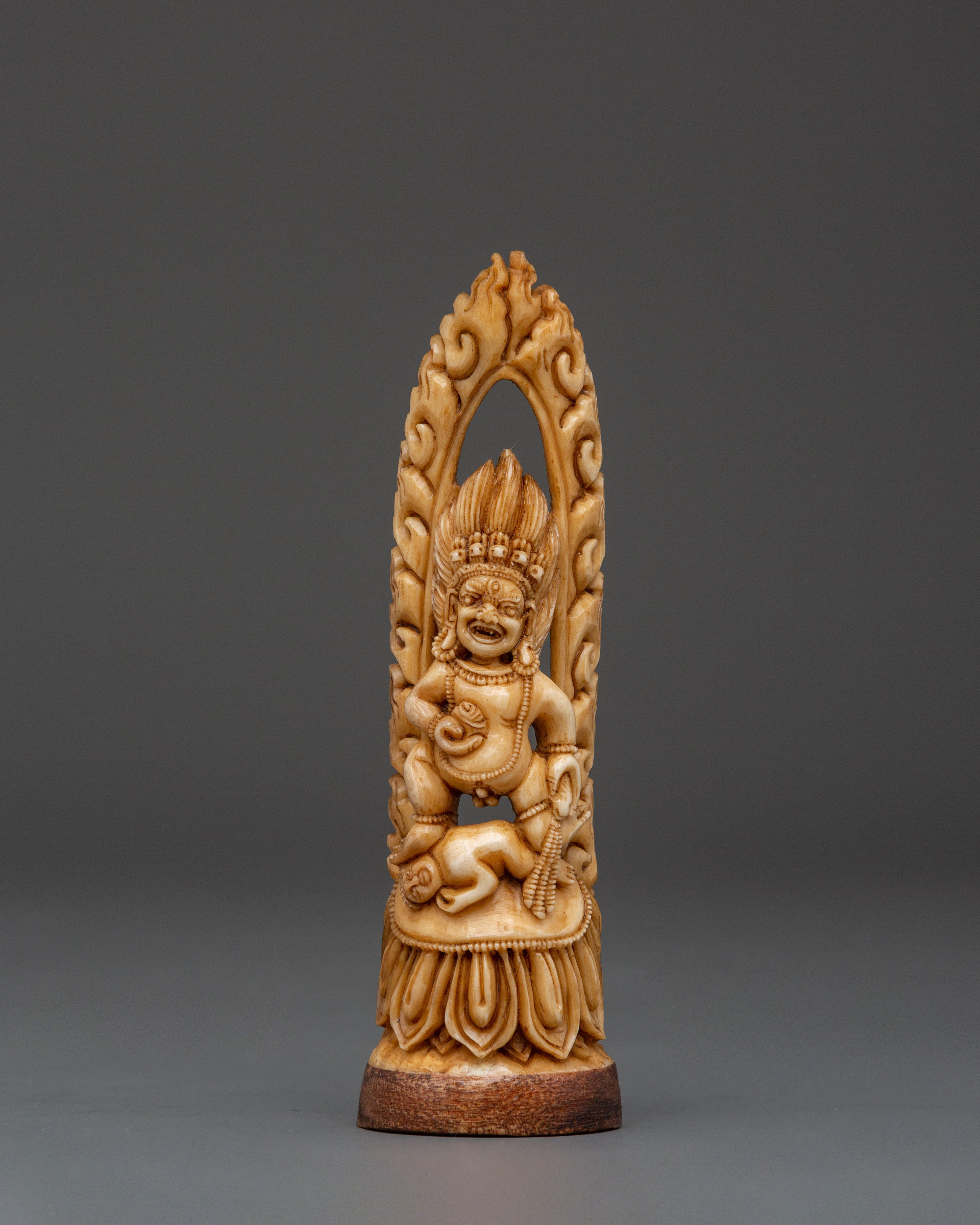 black-dzambhala-bone-statue
