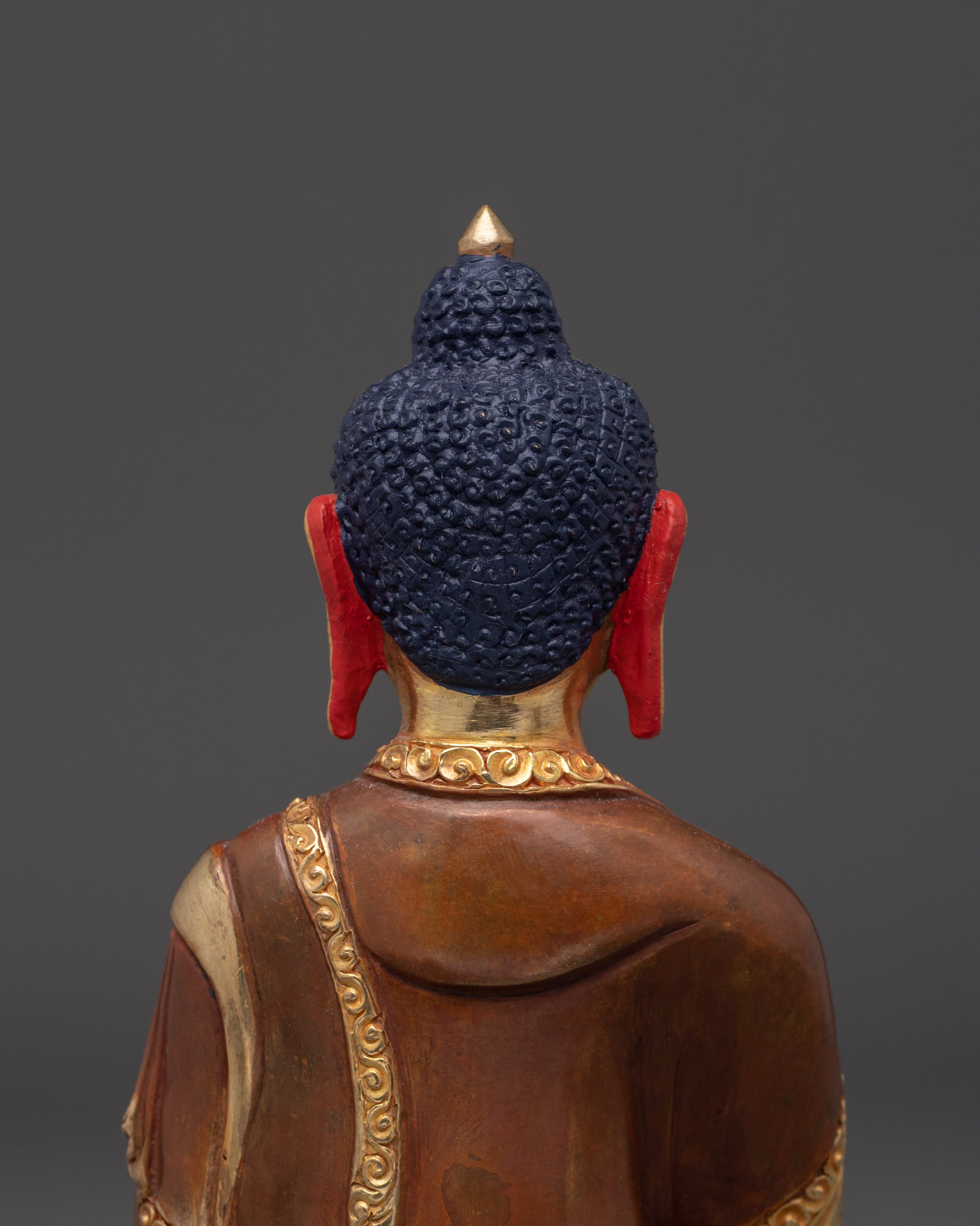 Handcrafted Amitabha Buddha Statue | Copper and 24K Gold Artistry