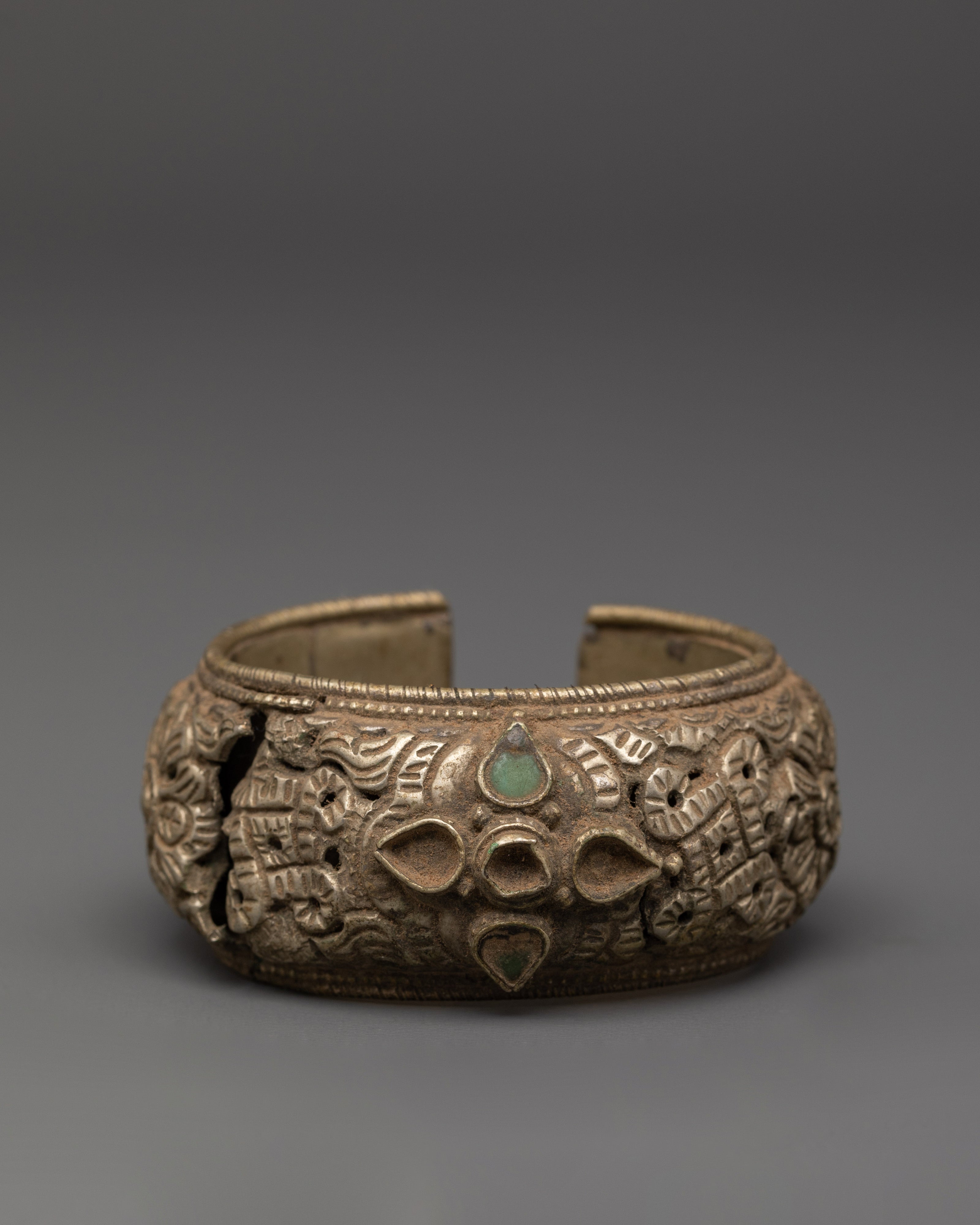 Copper Hand Jewelry | Carved Cultural Design