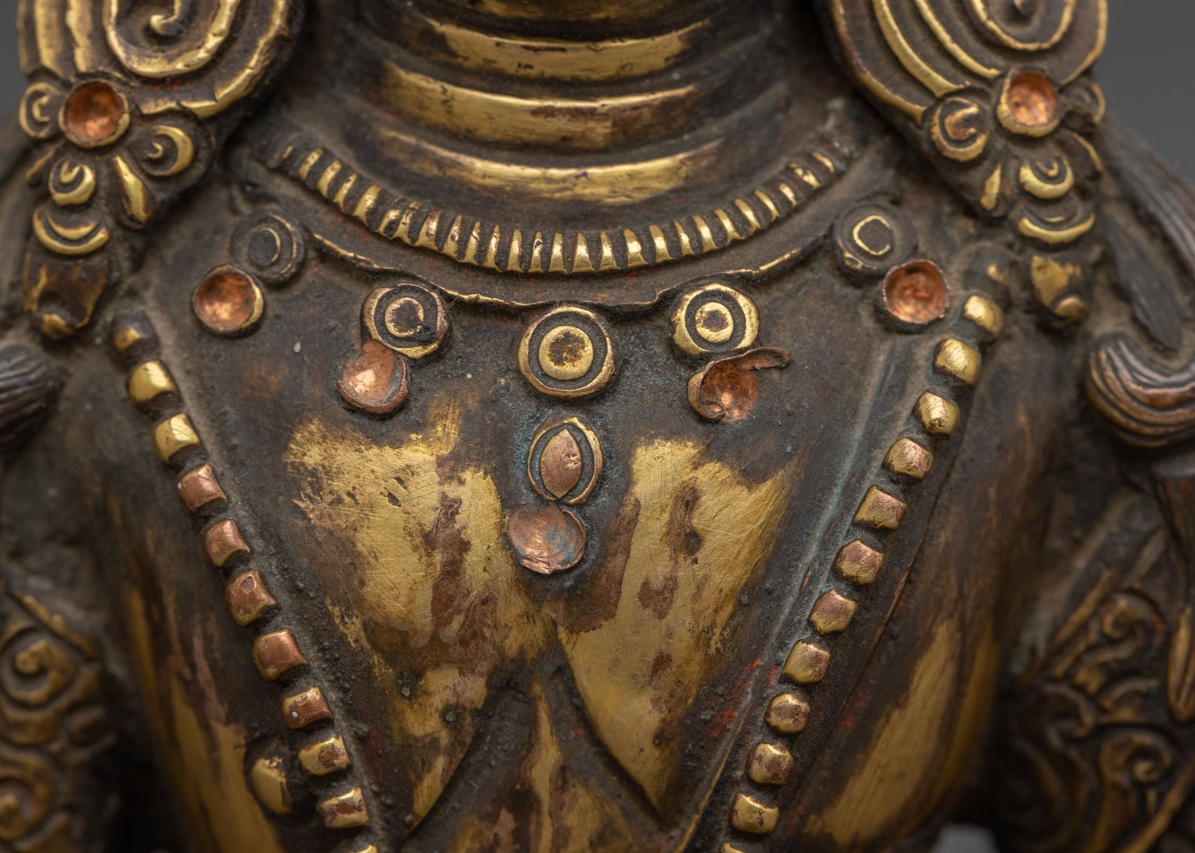Handcrafted Copper Amitayus Statue | Tibetan Buddha Sculpture