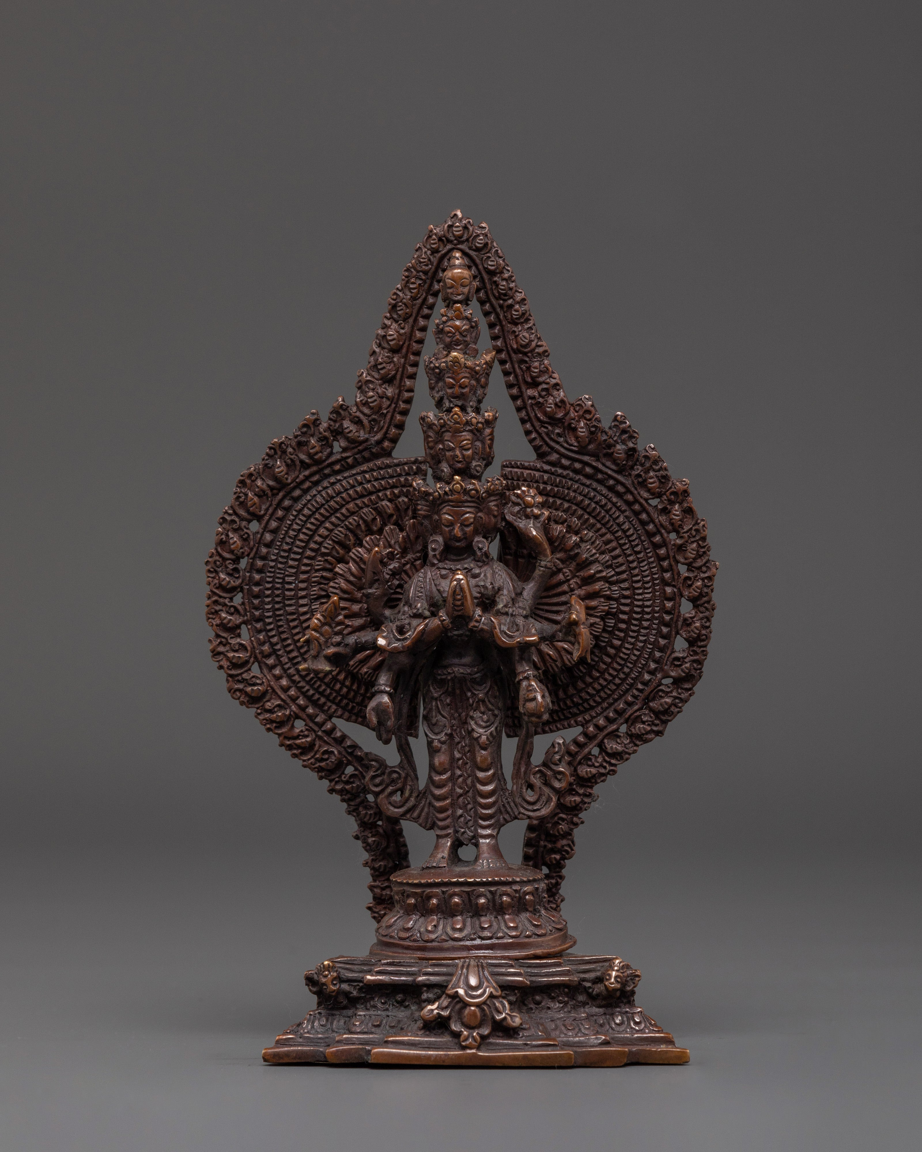 Exquisite 1000 Armed Chenresig Statue | Tibetan Avalokiteshvara