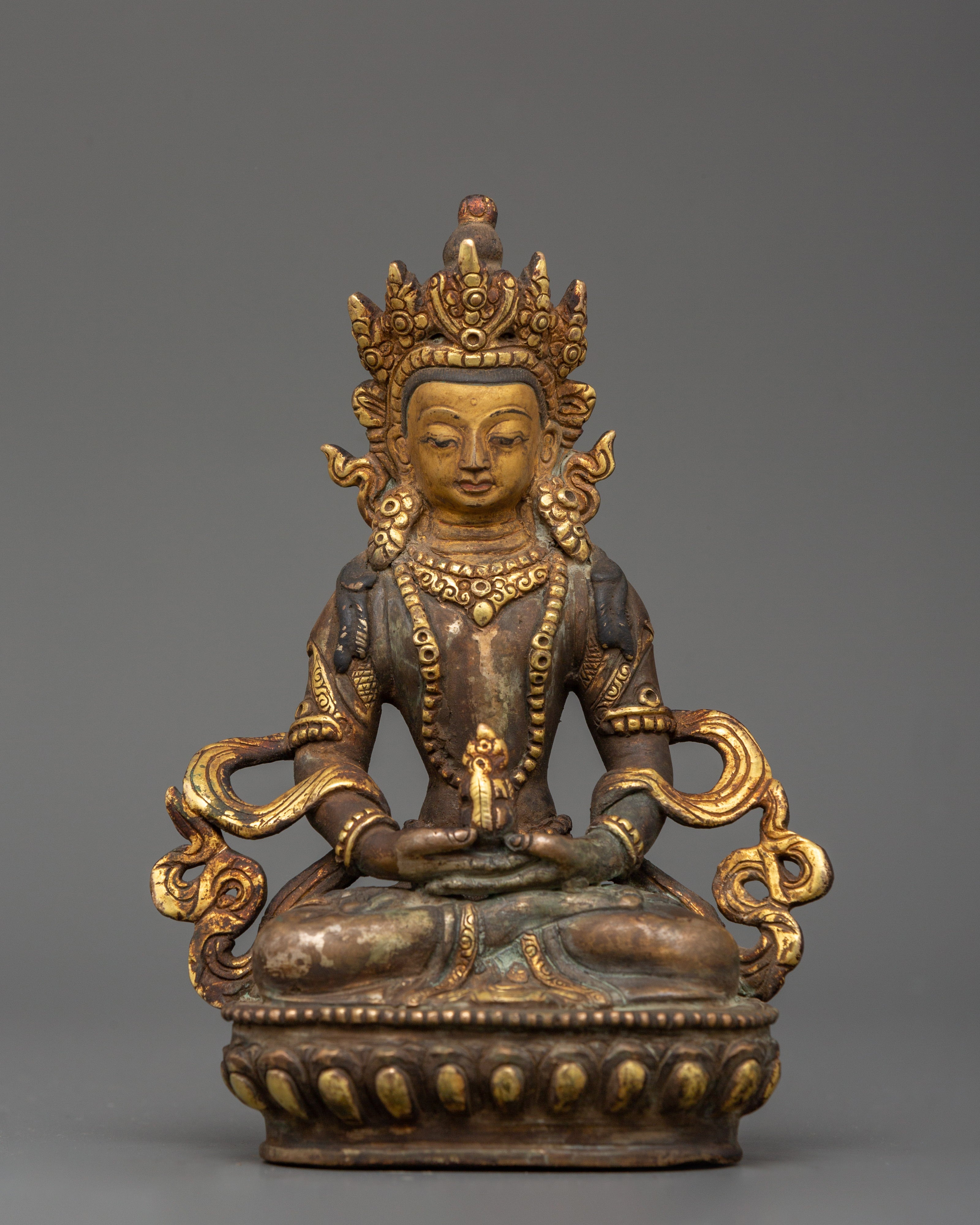 Tibetan Amitayus Deity Figure