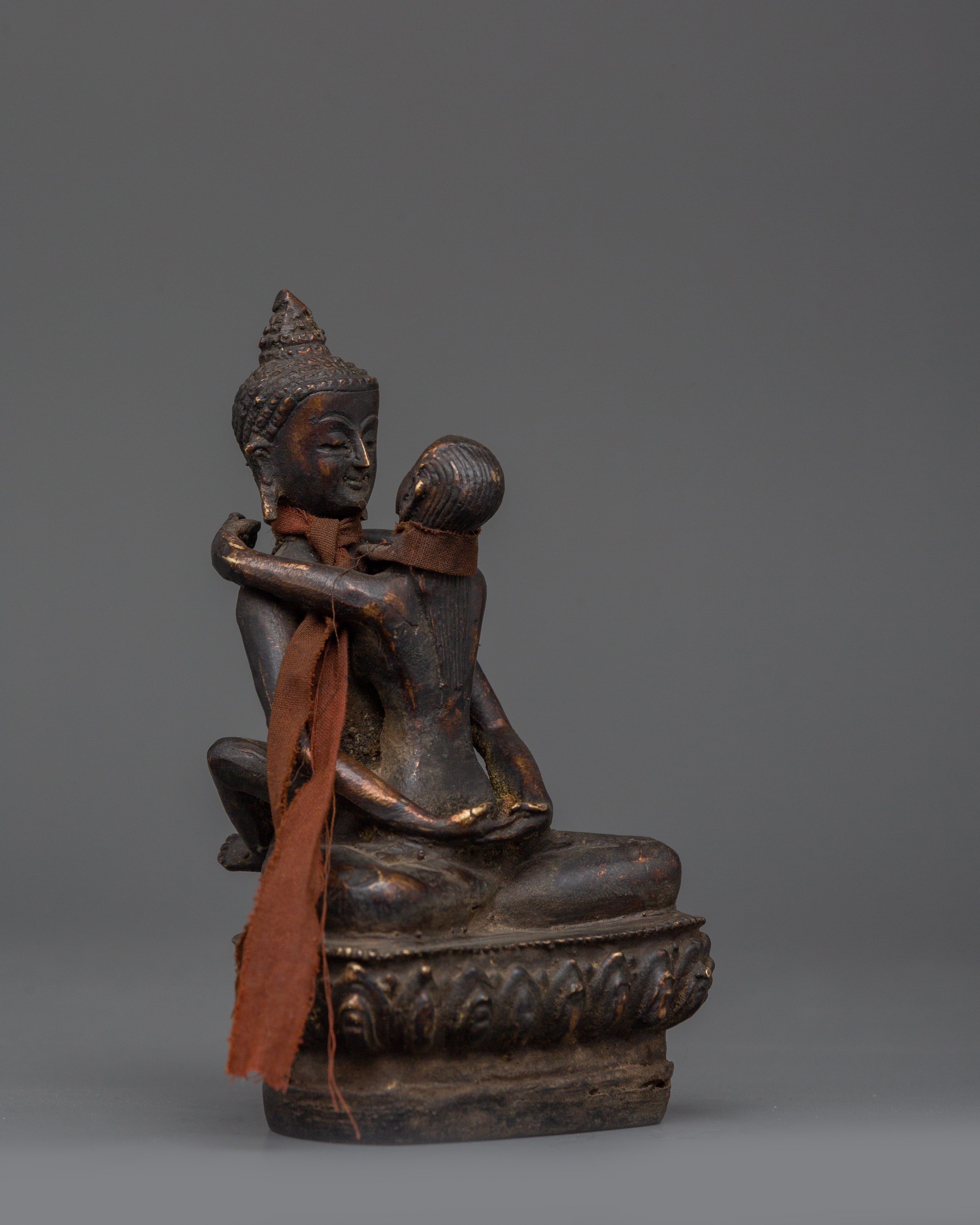 Tibetan Samantabhadra with consort | Tantric Yab Yum Deity Statue