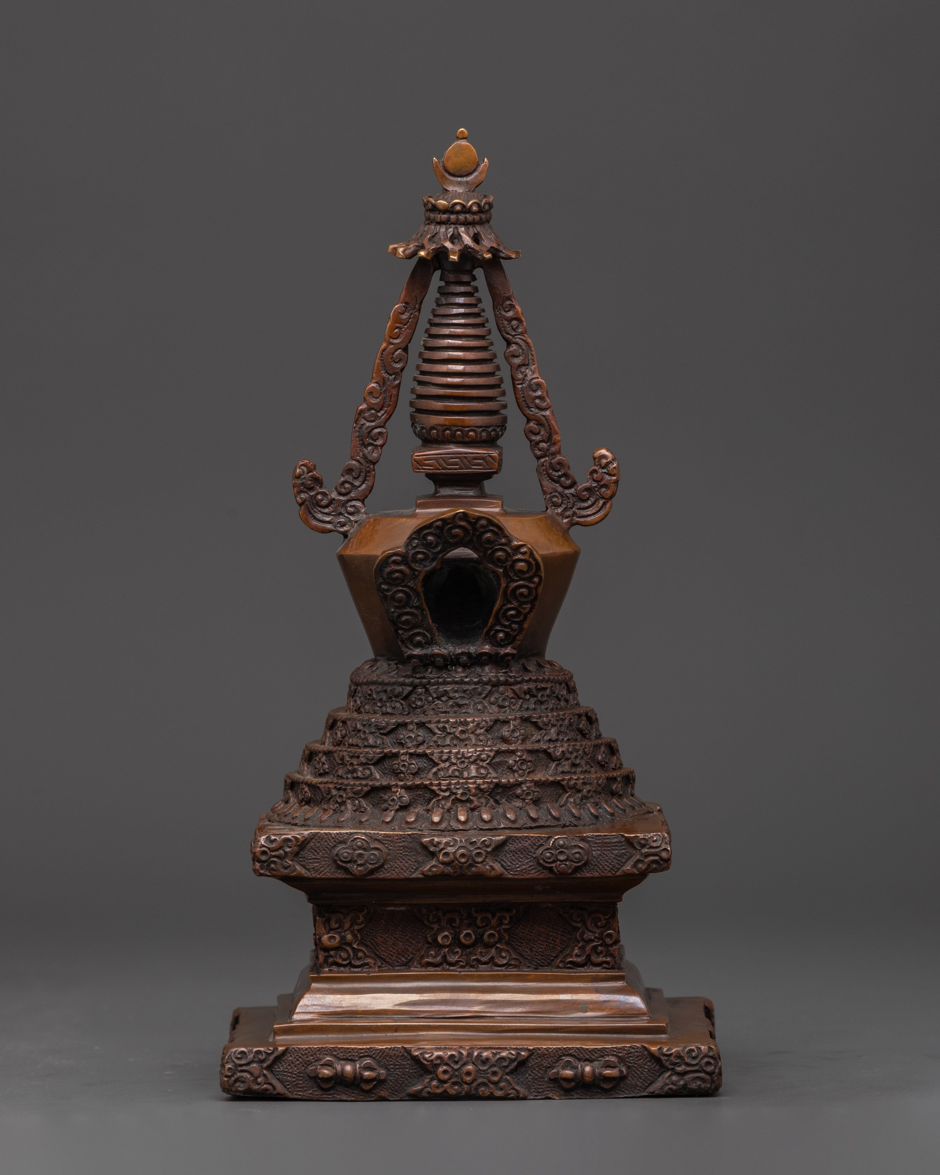 Sacred Copper Stupa for Altar