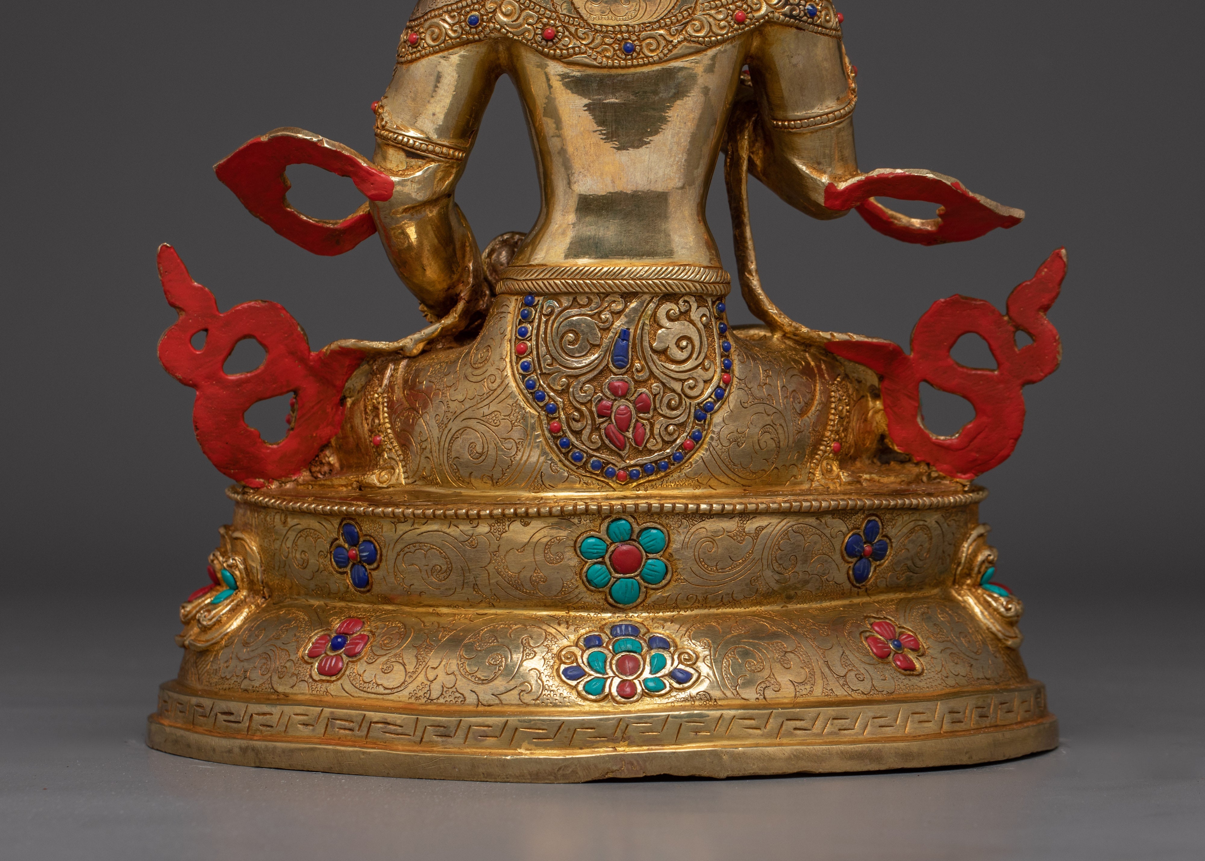 Handmade Dorje Sempa Golden Statue | Vajrasattva - Embodiment of Purification