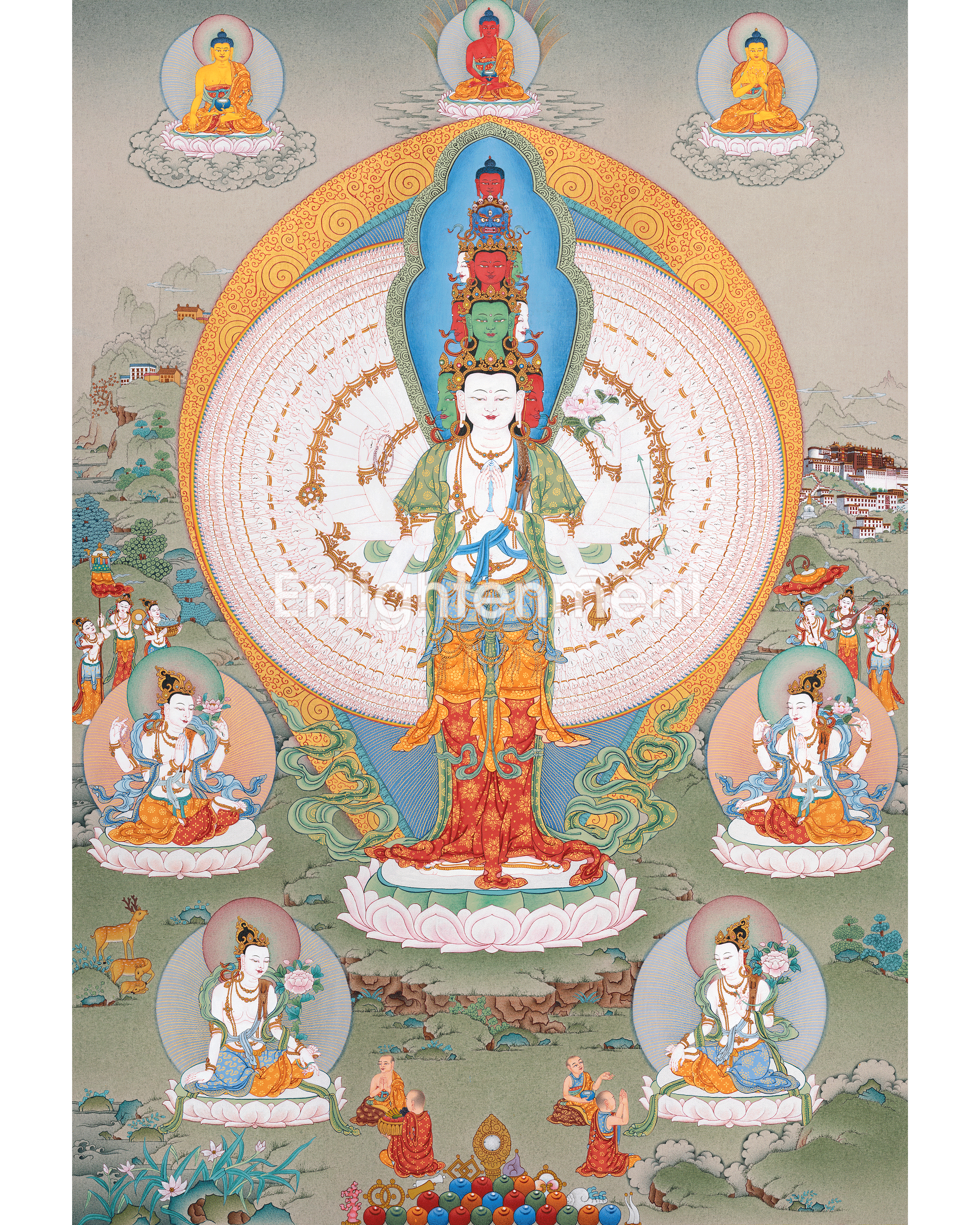 1000-Armed Chenresig Thangka