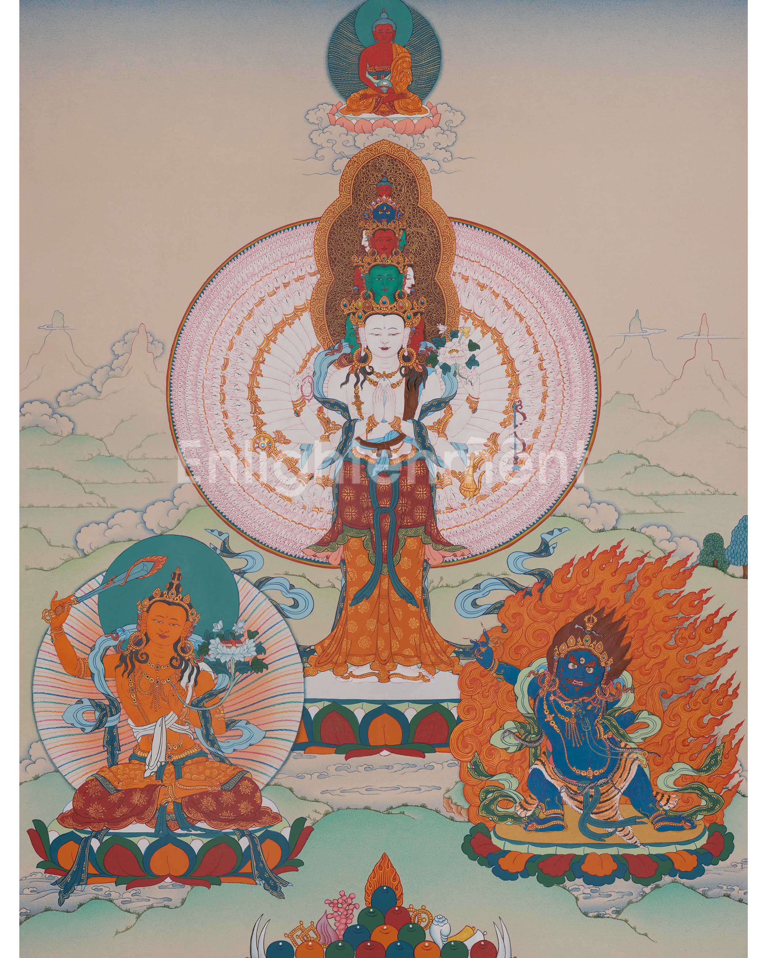 1000 Armed Chenrezig Buddhist Art