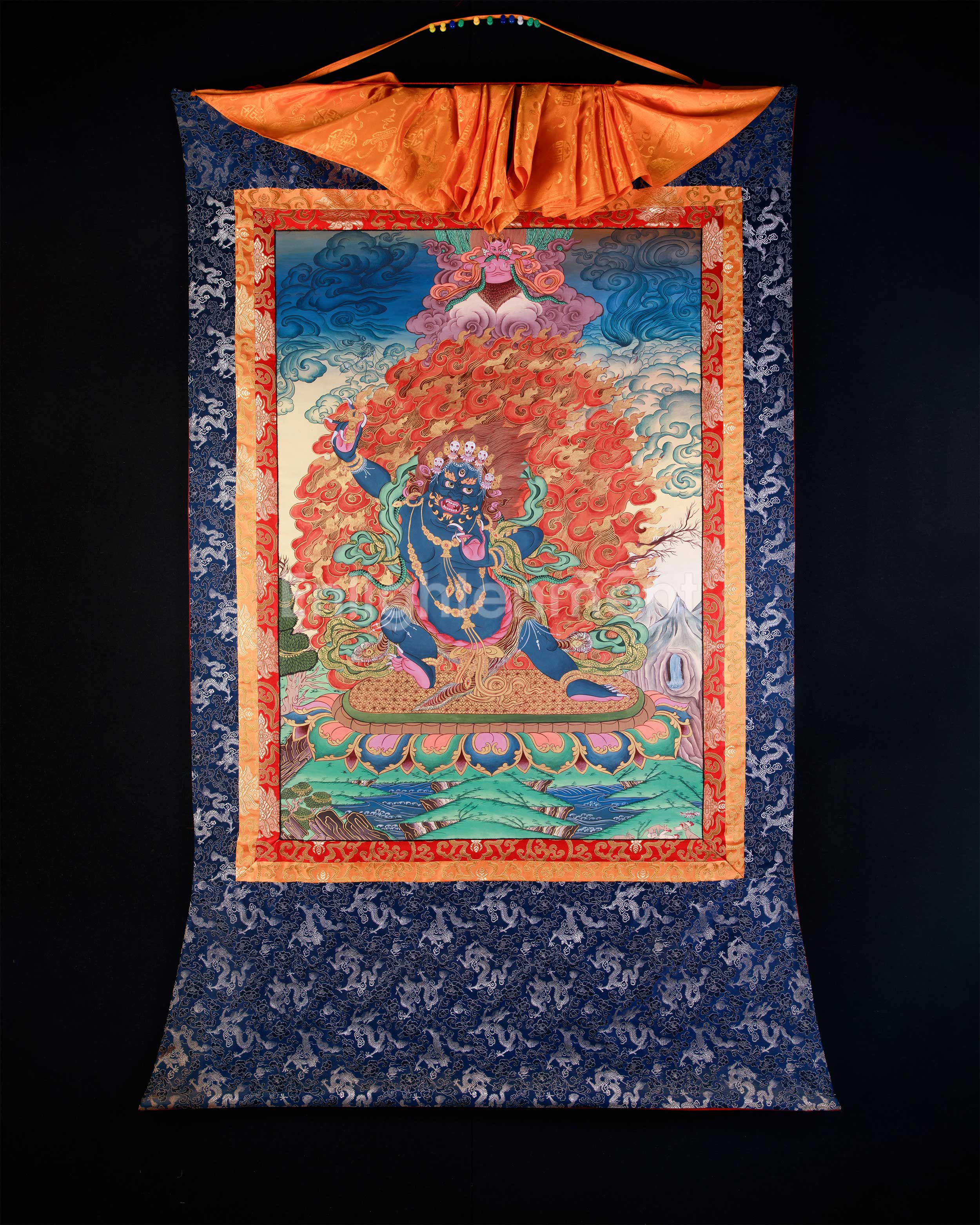 Tibetan Wrathful Deity Vajrapani | Guardian of Power and Strength