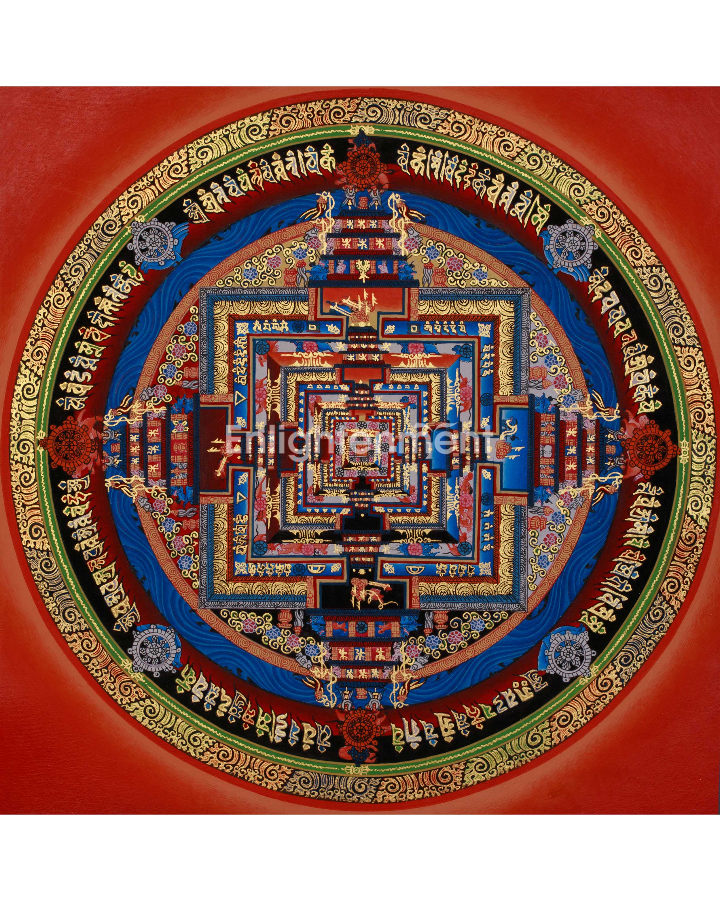 The Kalachakra Mandala Thangka | Tibetan Artwork of the Wheel of Time