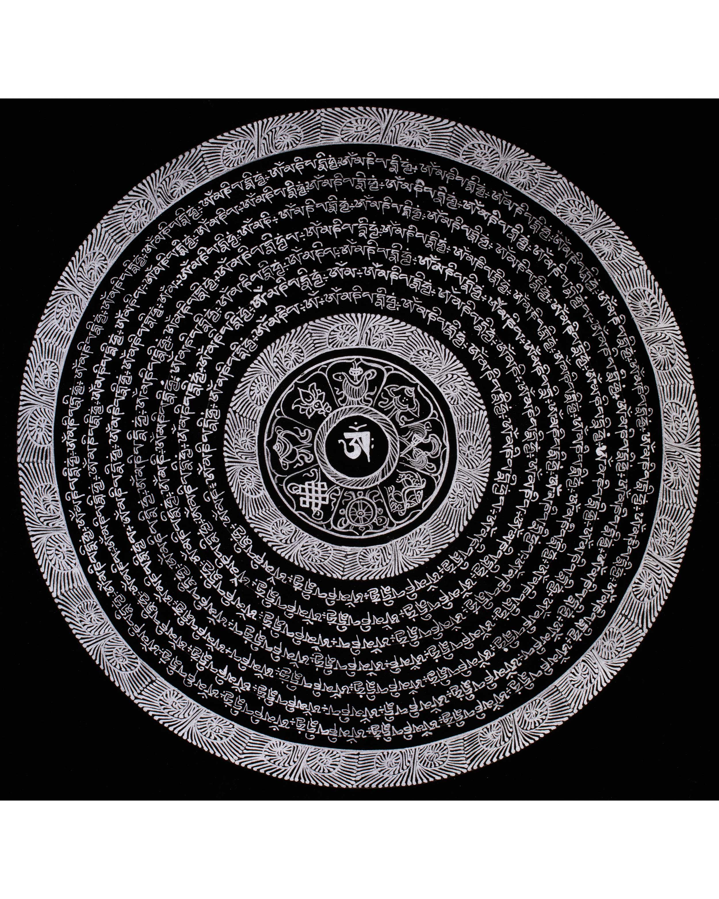 Mantra Mandala Thangka | Meditation and Spiritual Healing