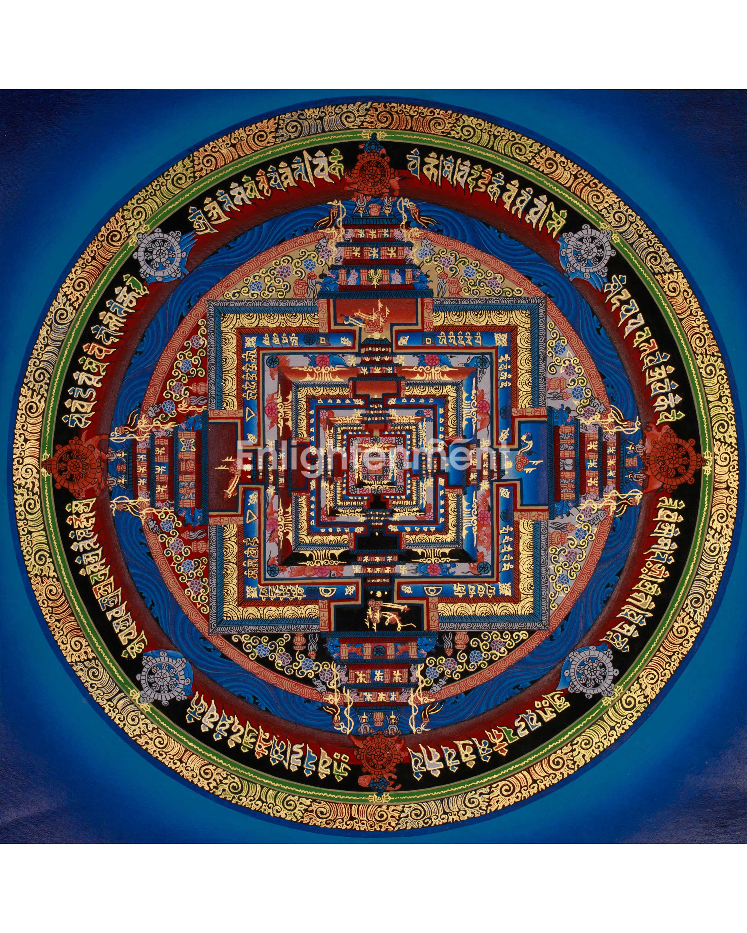 Mandala Kalachakra Thangka | Tibetan Buddhist Art of Cosmic Energy