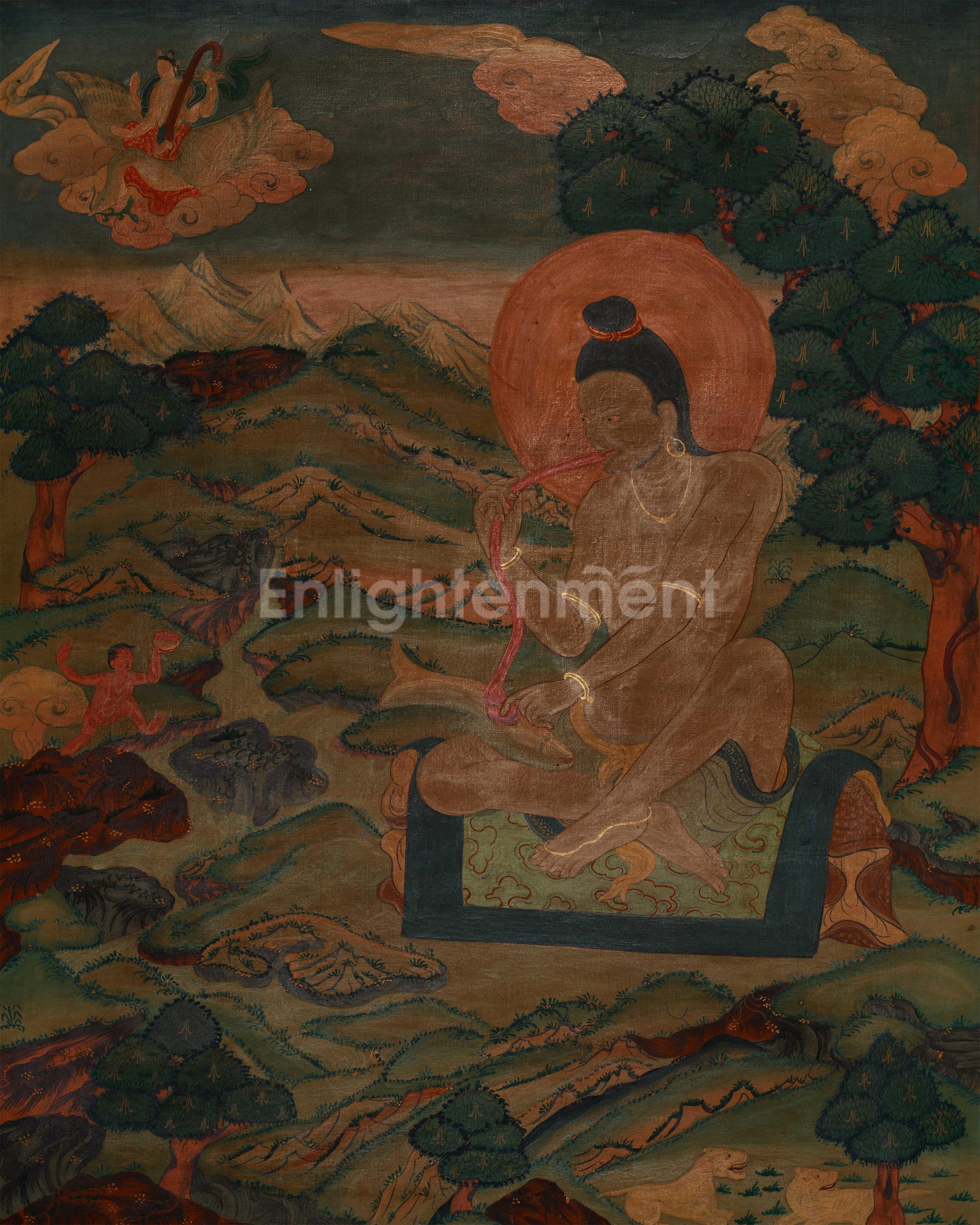 Mahasiddha Luyipa Thangka | The Great Tantric Master