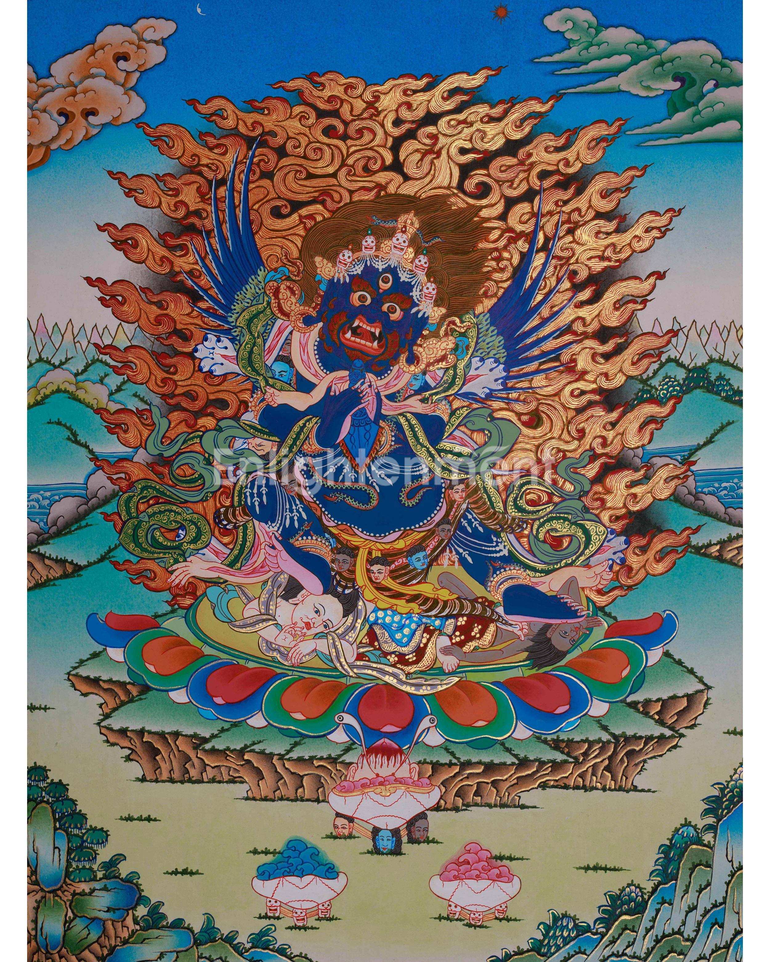 Vajrakilaya Thangka | Fierce Protector and Tantric Deity