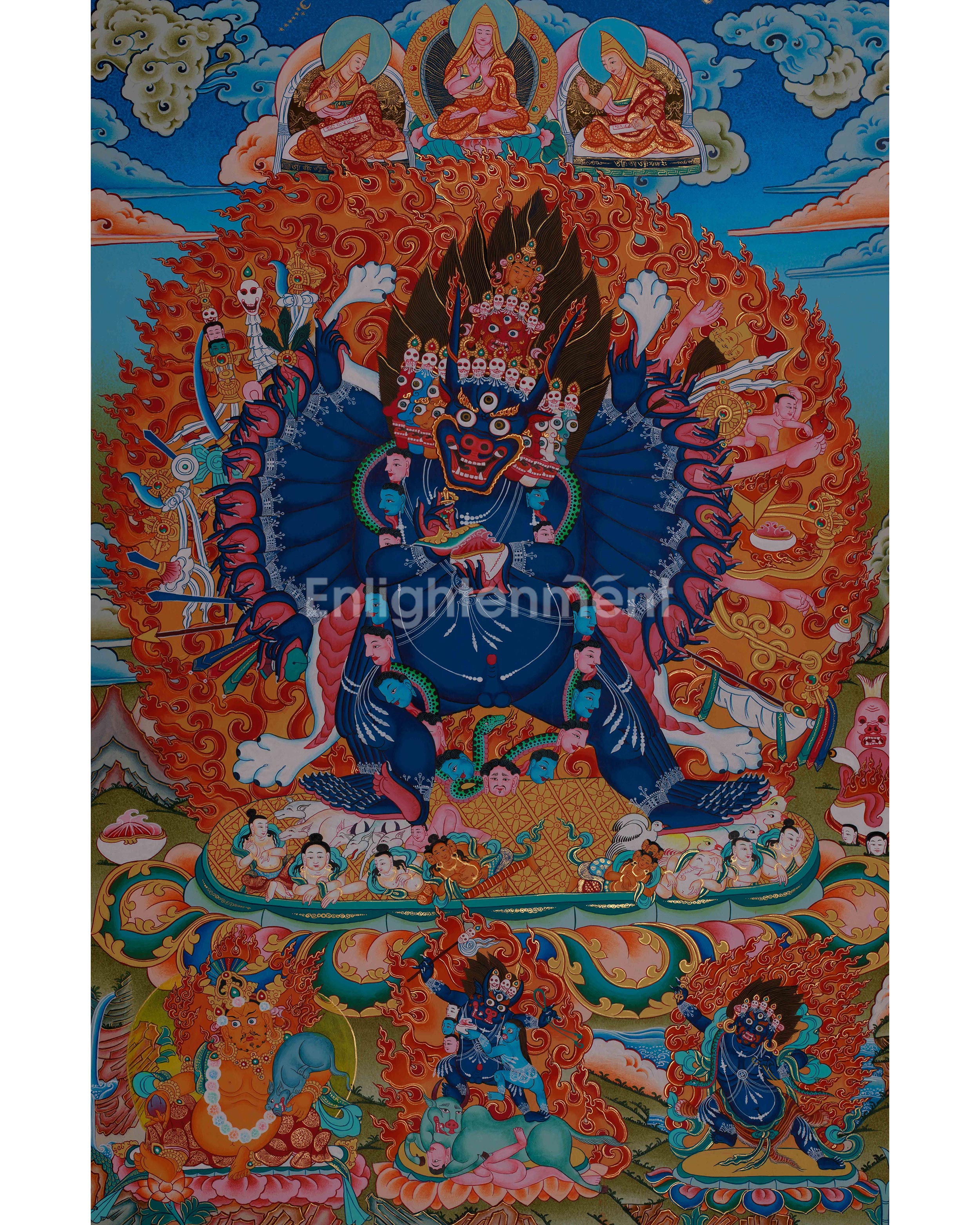 Yamantaka With Other Deities | Yamantaka and Divine Beings in Vajrayana Buddhism