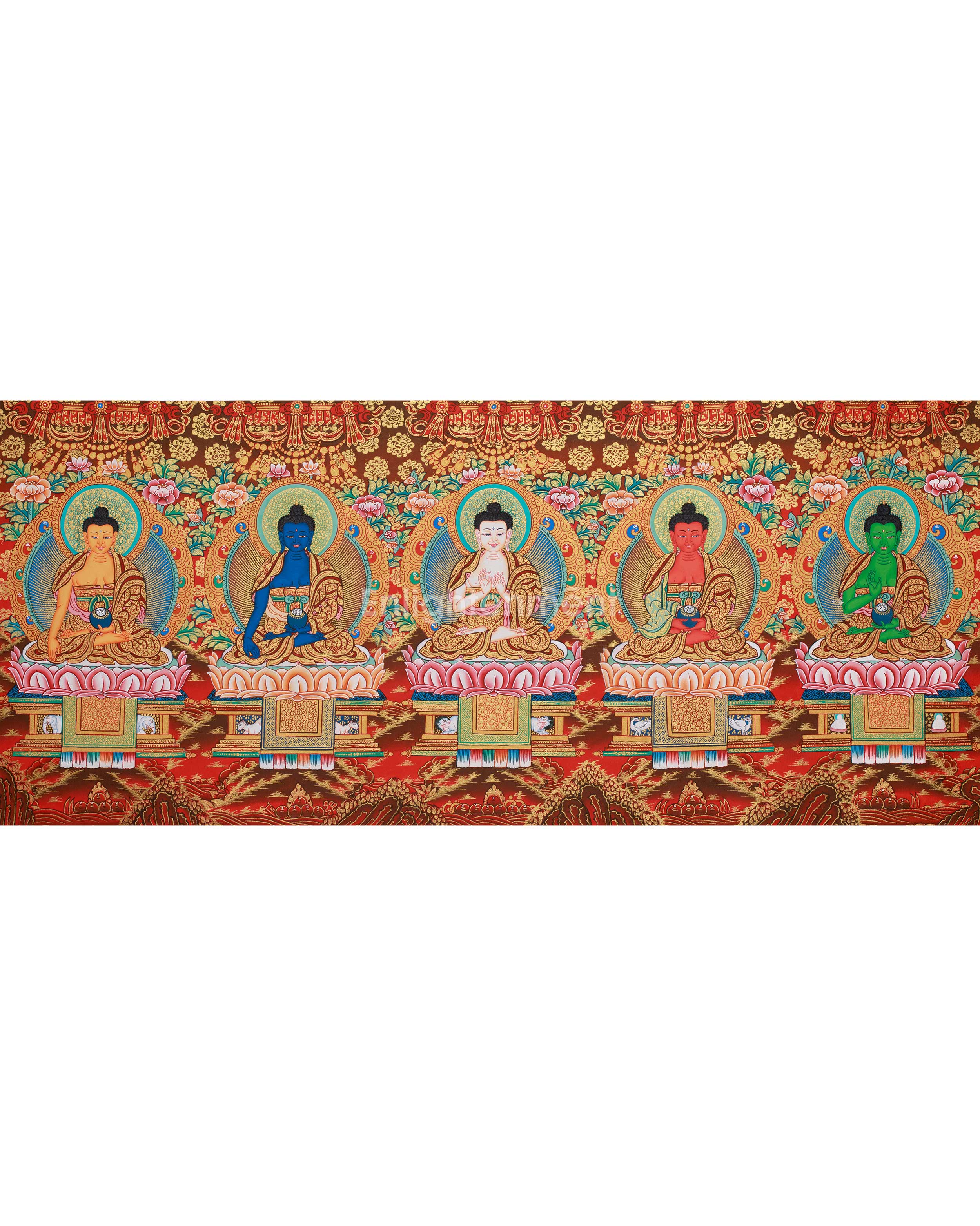 The 5 Dhyani Buddhas | Manifestations of the Five Supreme Wisdoms