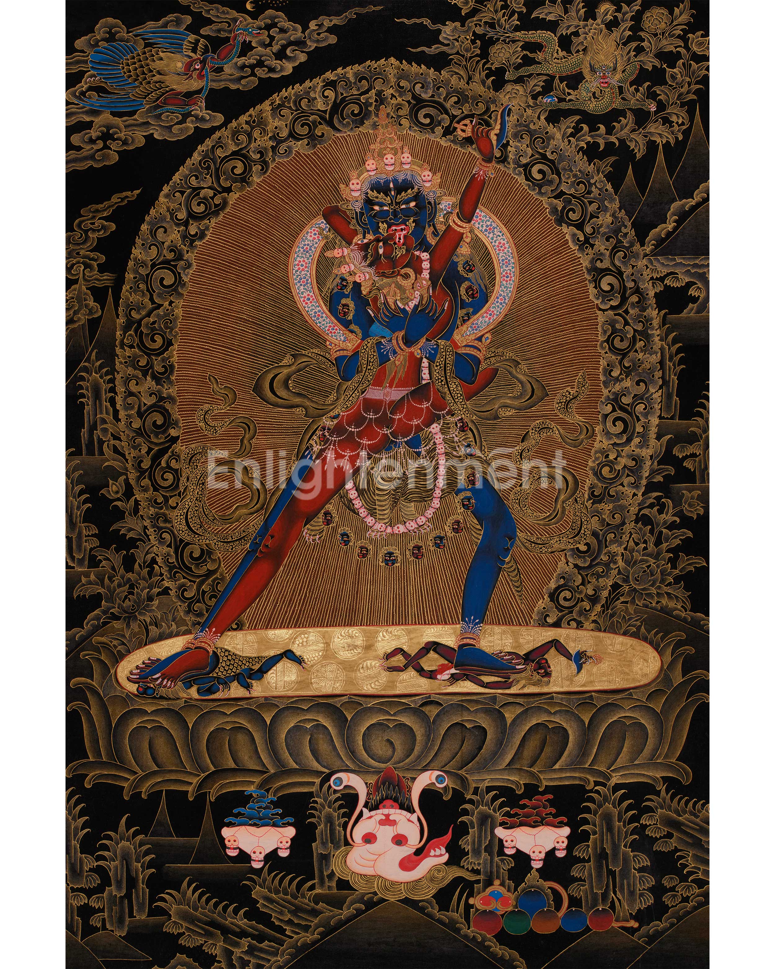 Tantric Chakrasamvara with Consort | Union of Wisdom & Compassion