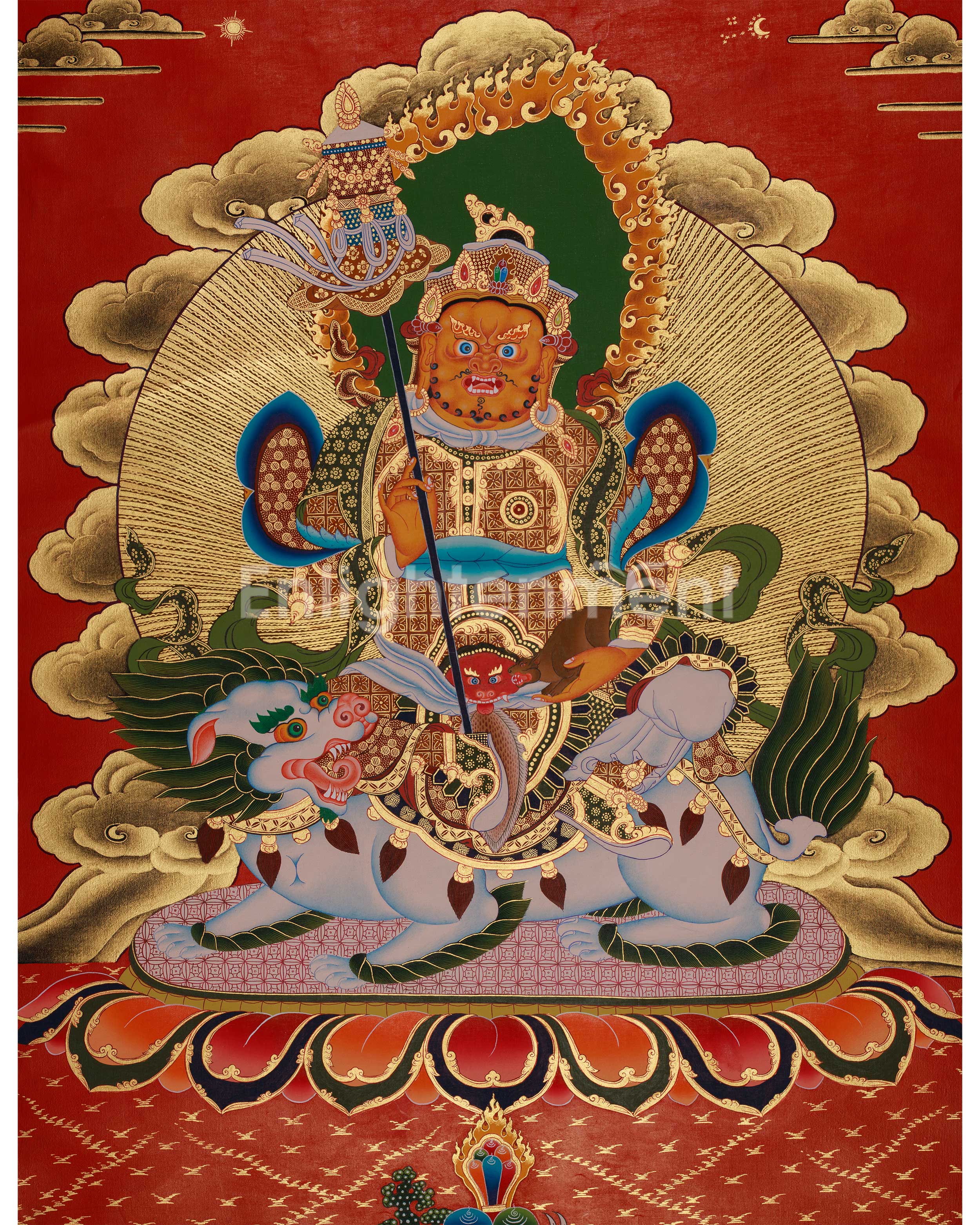 Vaishravana Painting | Guardian King of Wealth and the North