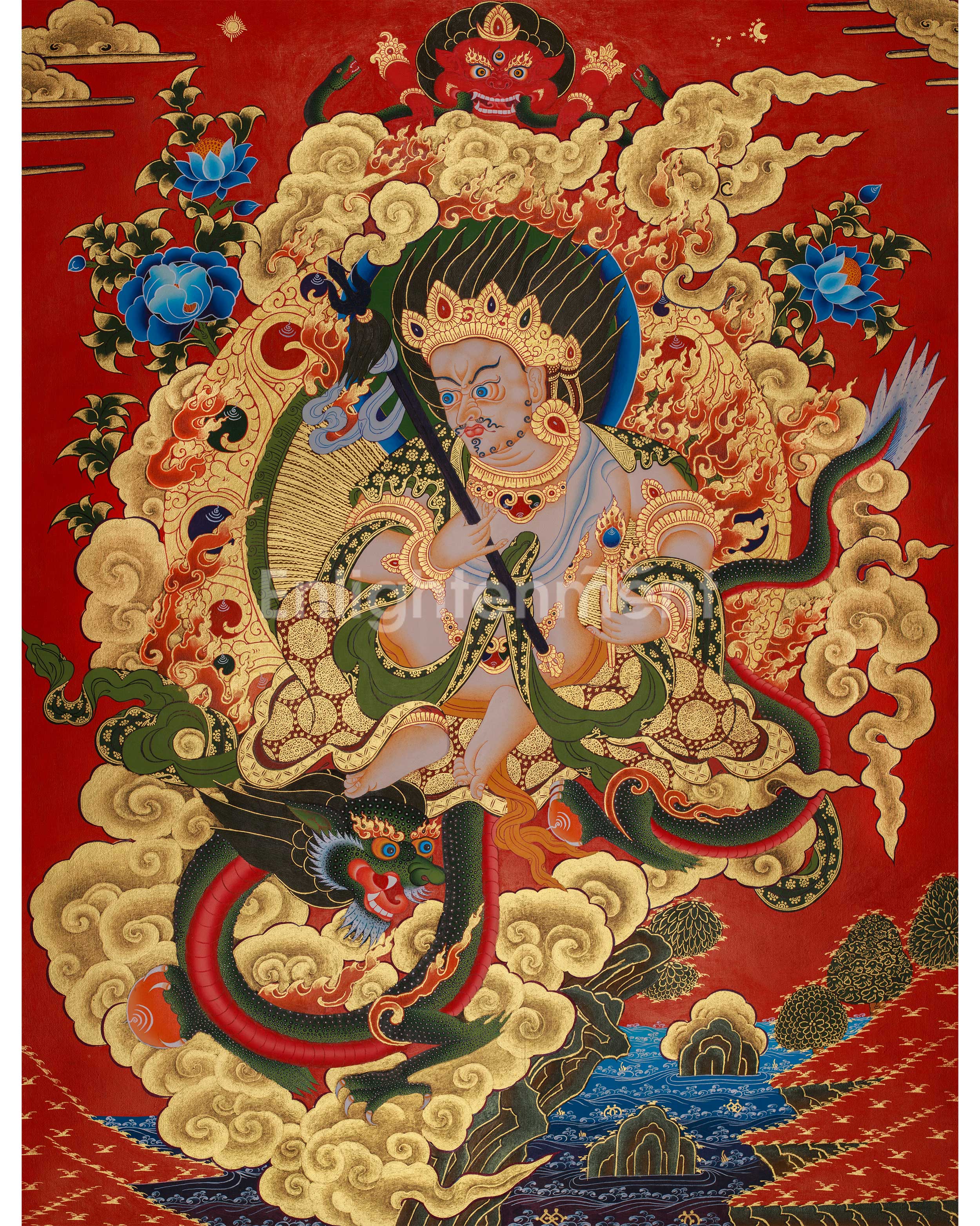 Guardian of Prosperity, White Dzambhala | Wealth Deity of Generosity and Protection