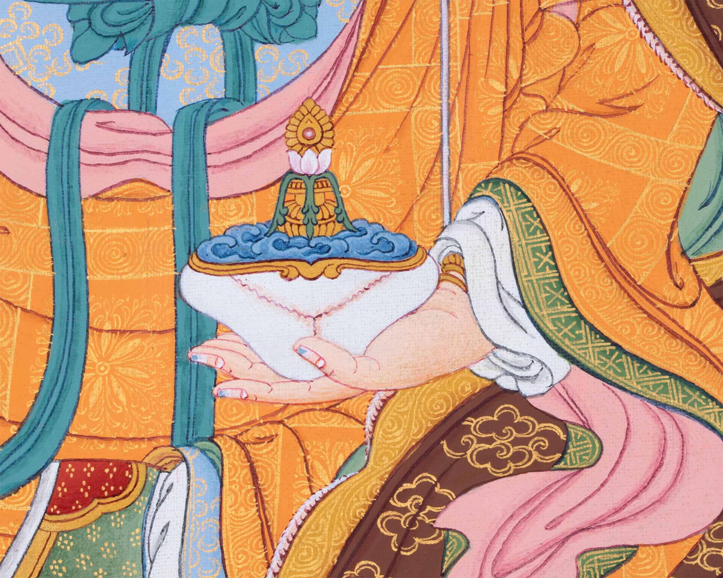 Maha Padmasambhava Thangka | Guru Rinpoche, The Lotus Born Master | Semi-Wrathful Deity