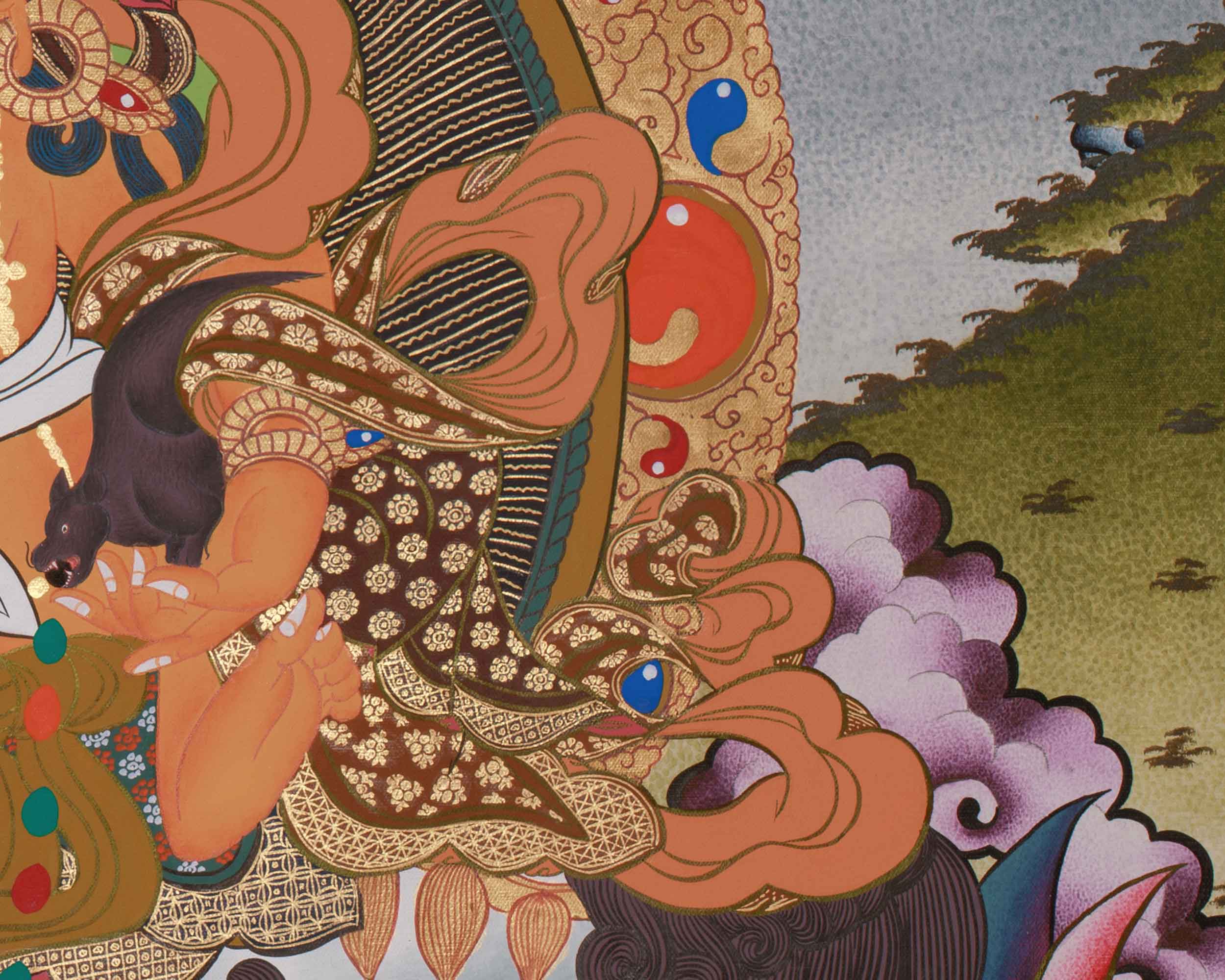 Namtoshe Painting | Buddhist Wealth Deity | Tibetan Buddhism