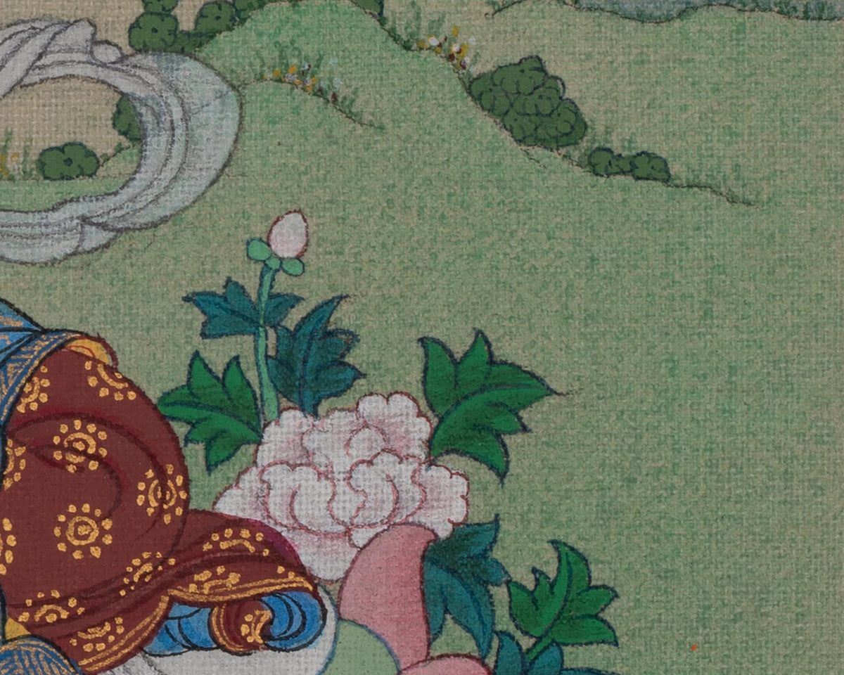 Manjushri Tibetan Sacred Art | Bodhisattva of Transcendent Wisdom