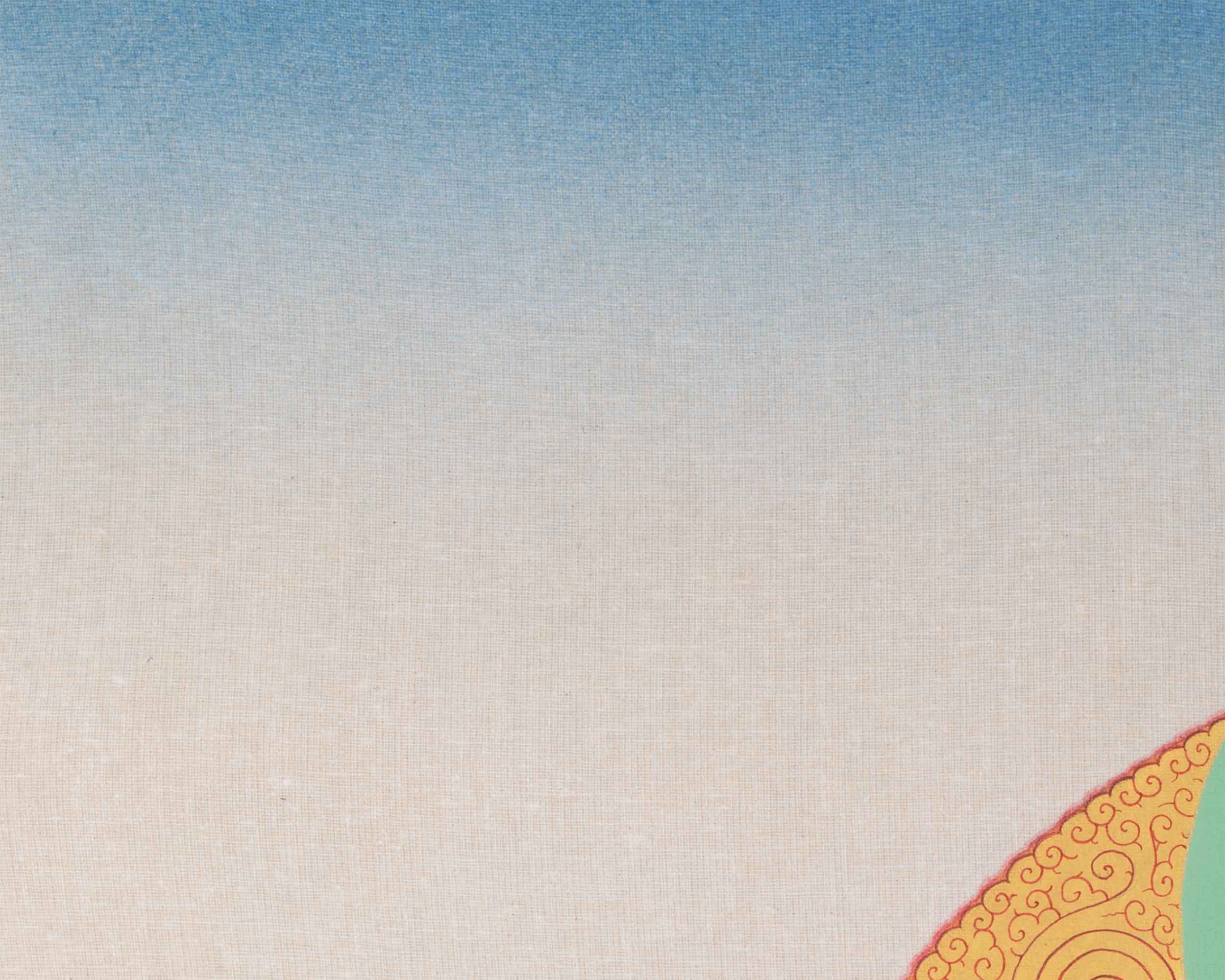 Amitayus Thanka Print | With White Tara and Namgyalma | Bodhisattva Canvas Print