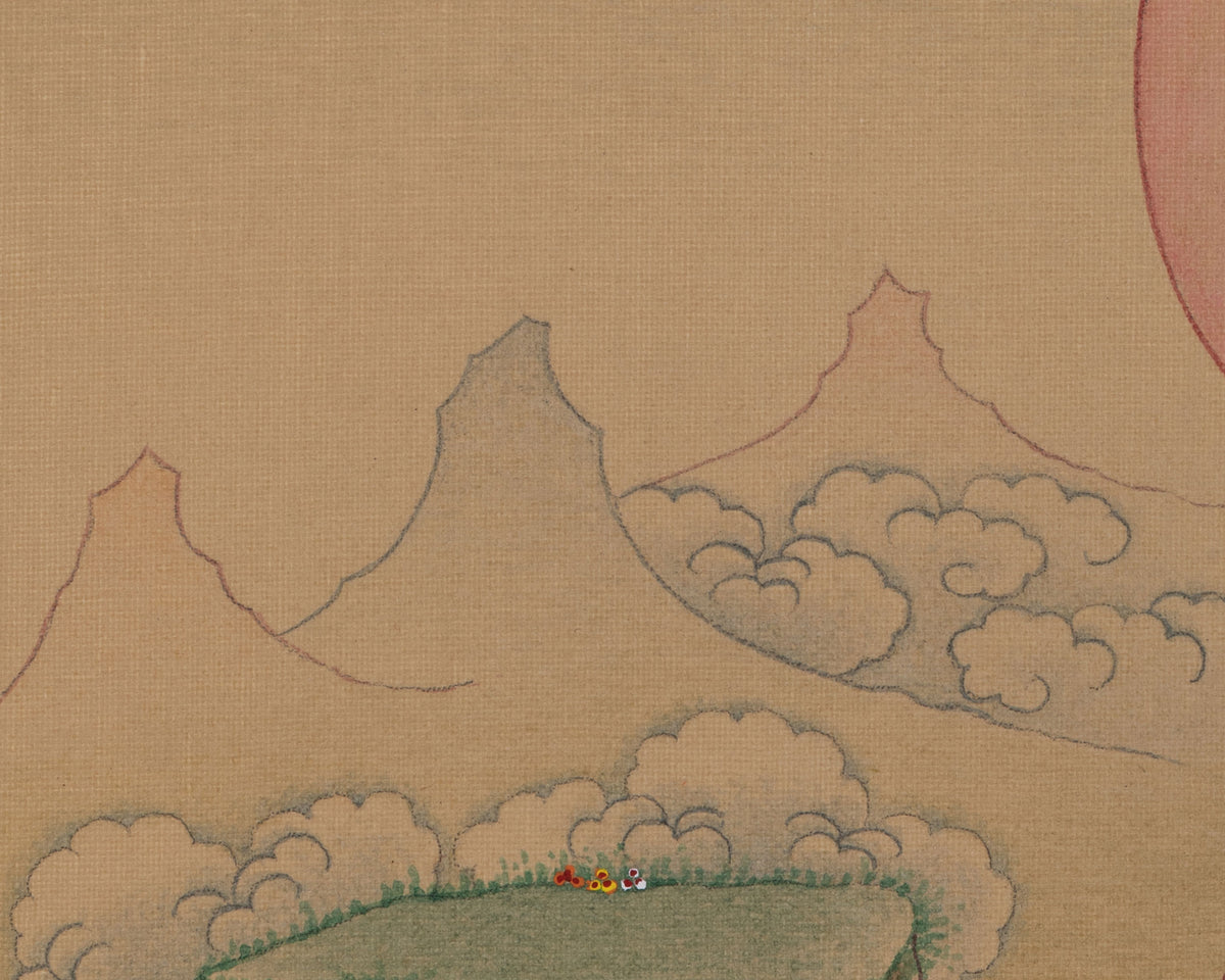 Green Tara with Amitabha Buddha Artwork | Embodies Swift Compassion | Infinite Light
