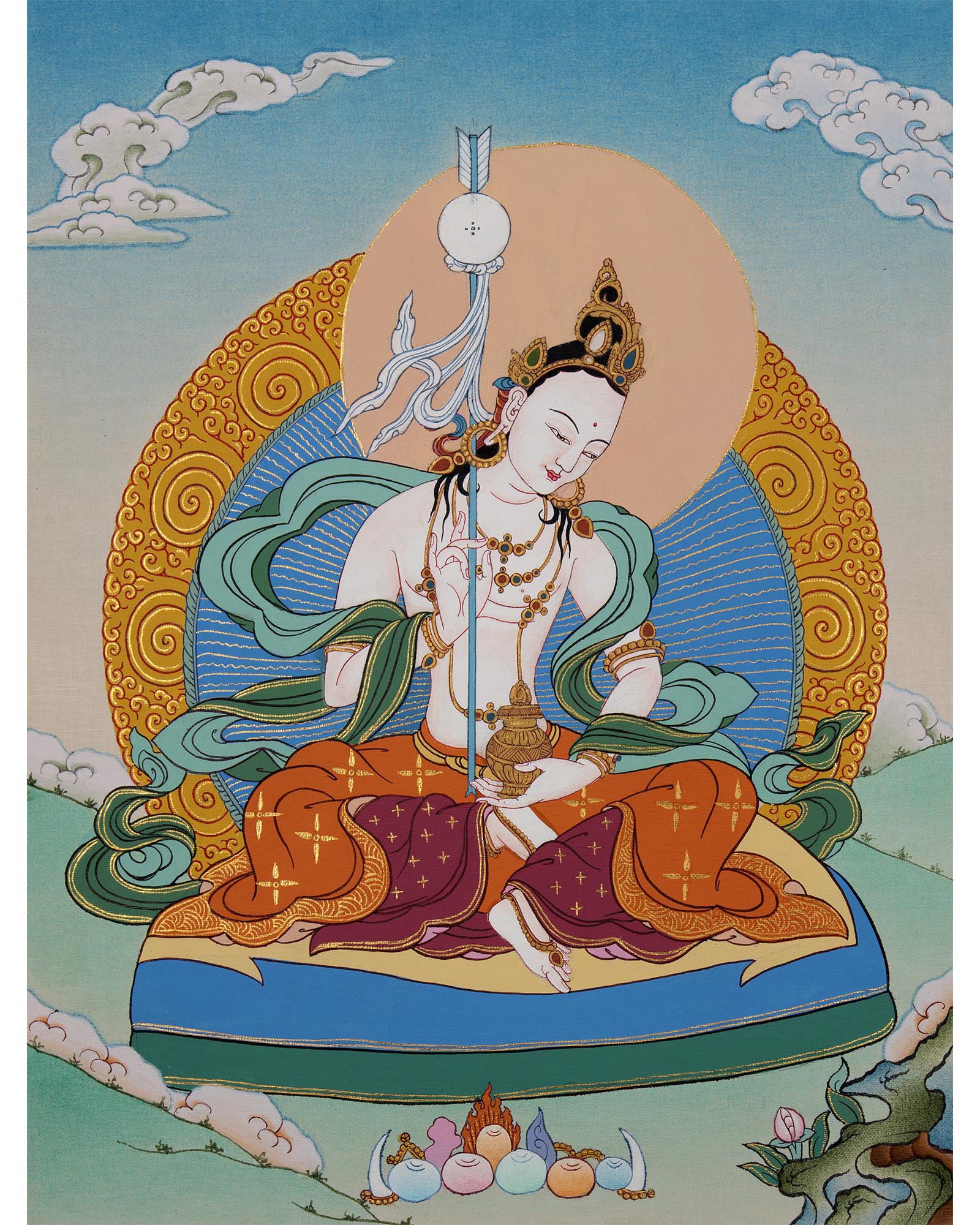 Dakini Mandarva | Guru Padmasambhava Consort | Thangka Art
