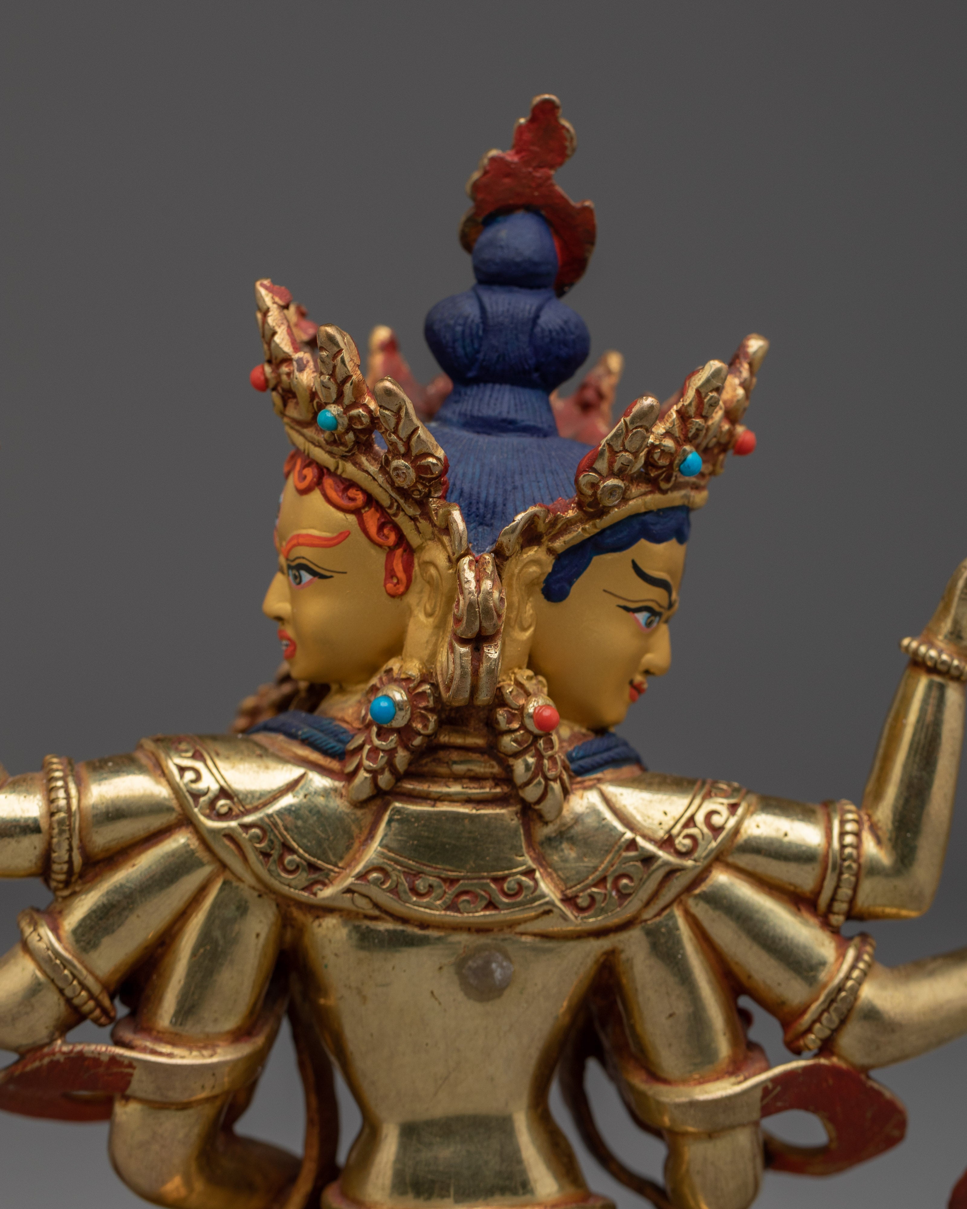 Tibetan Buddhist Deity Namgyalma Copper Statue | Spiritual Protector Sculpture