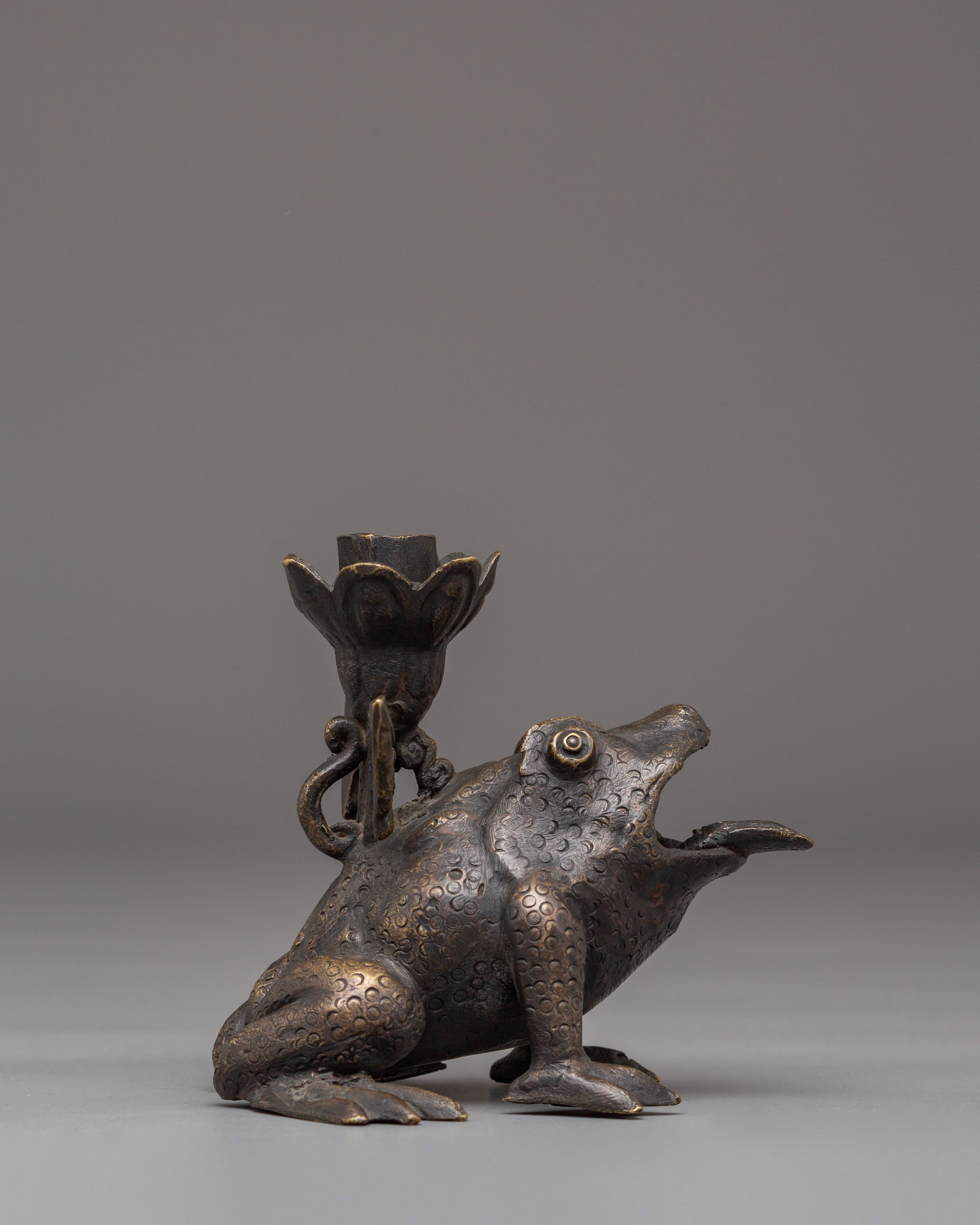 Handmade Bronze Candle Holder