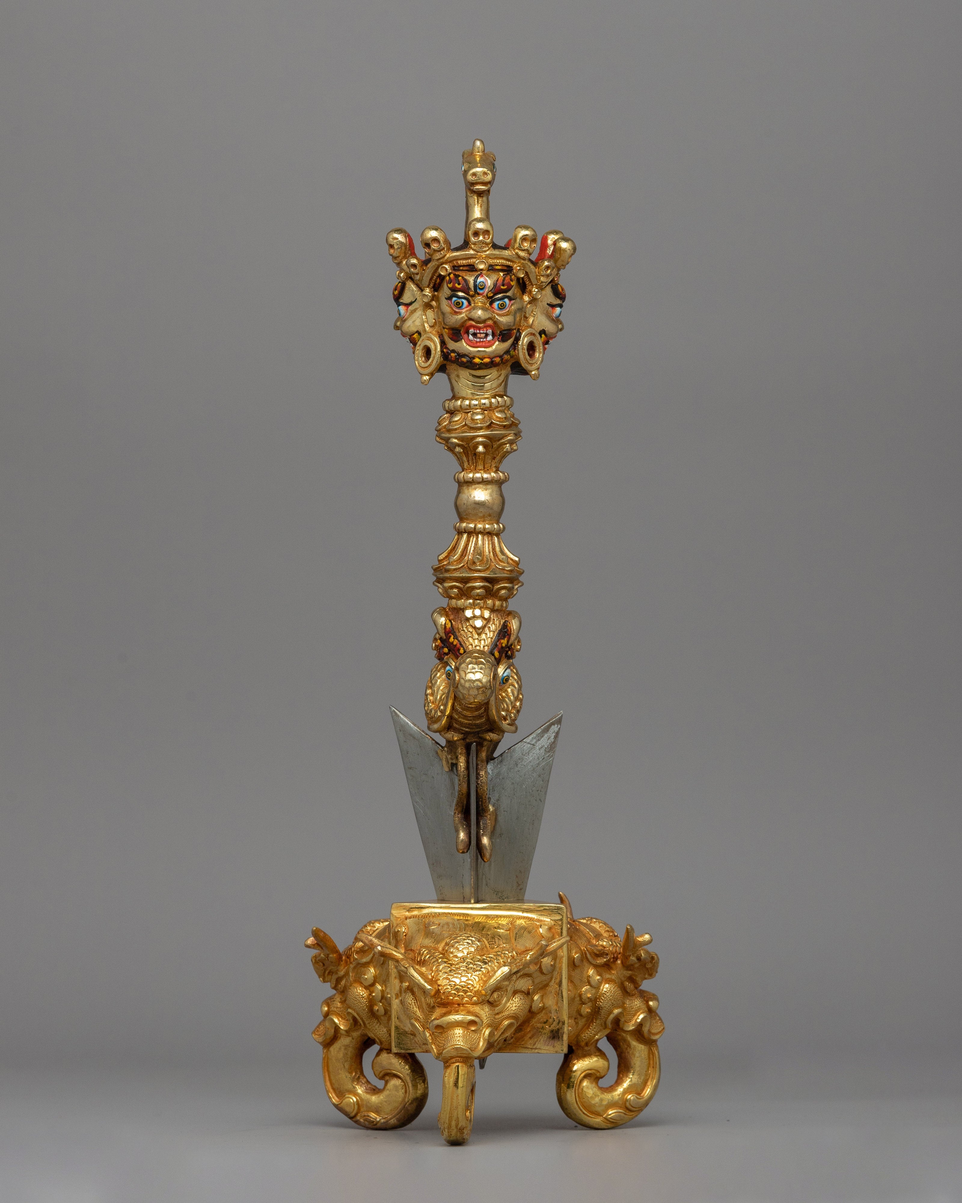 Buddhist Phurba with Iron Blade