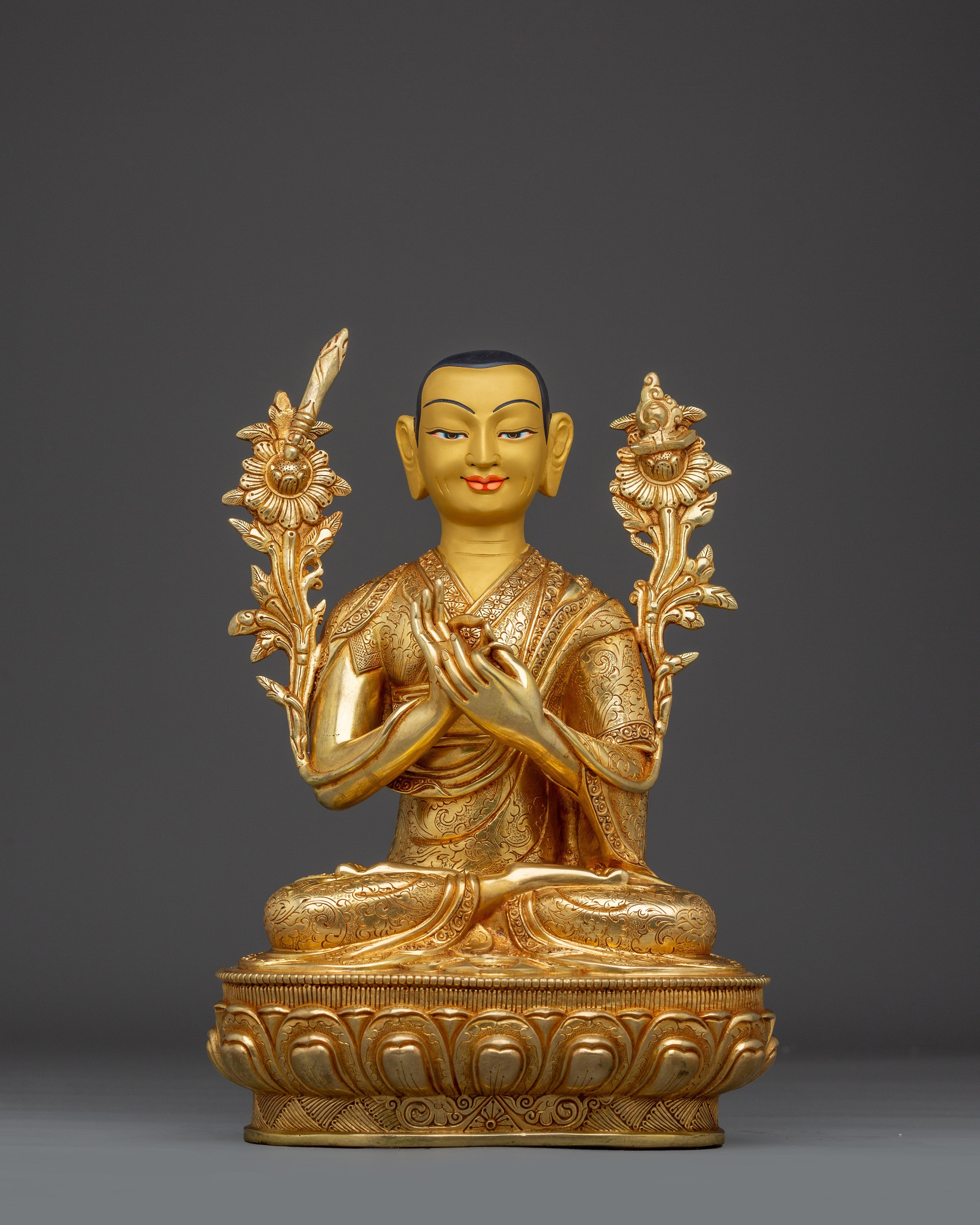 Lama Tsongkhapa set statue | Enlightened Master