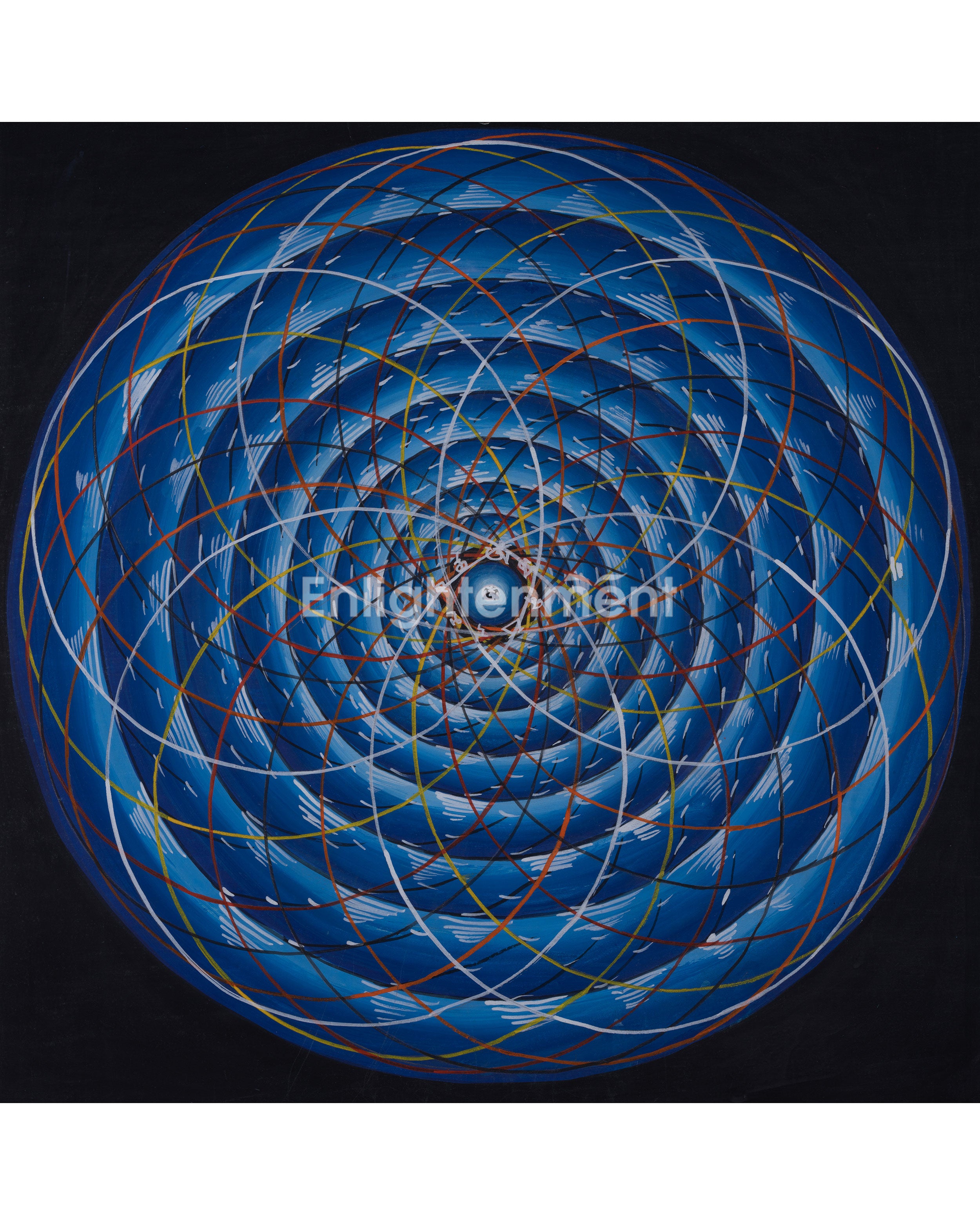 Hand-Painted Cosmic Mandala | Sacred Geometry Art