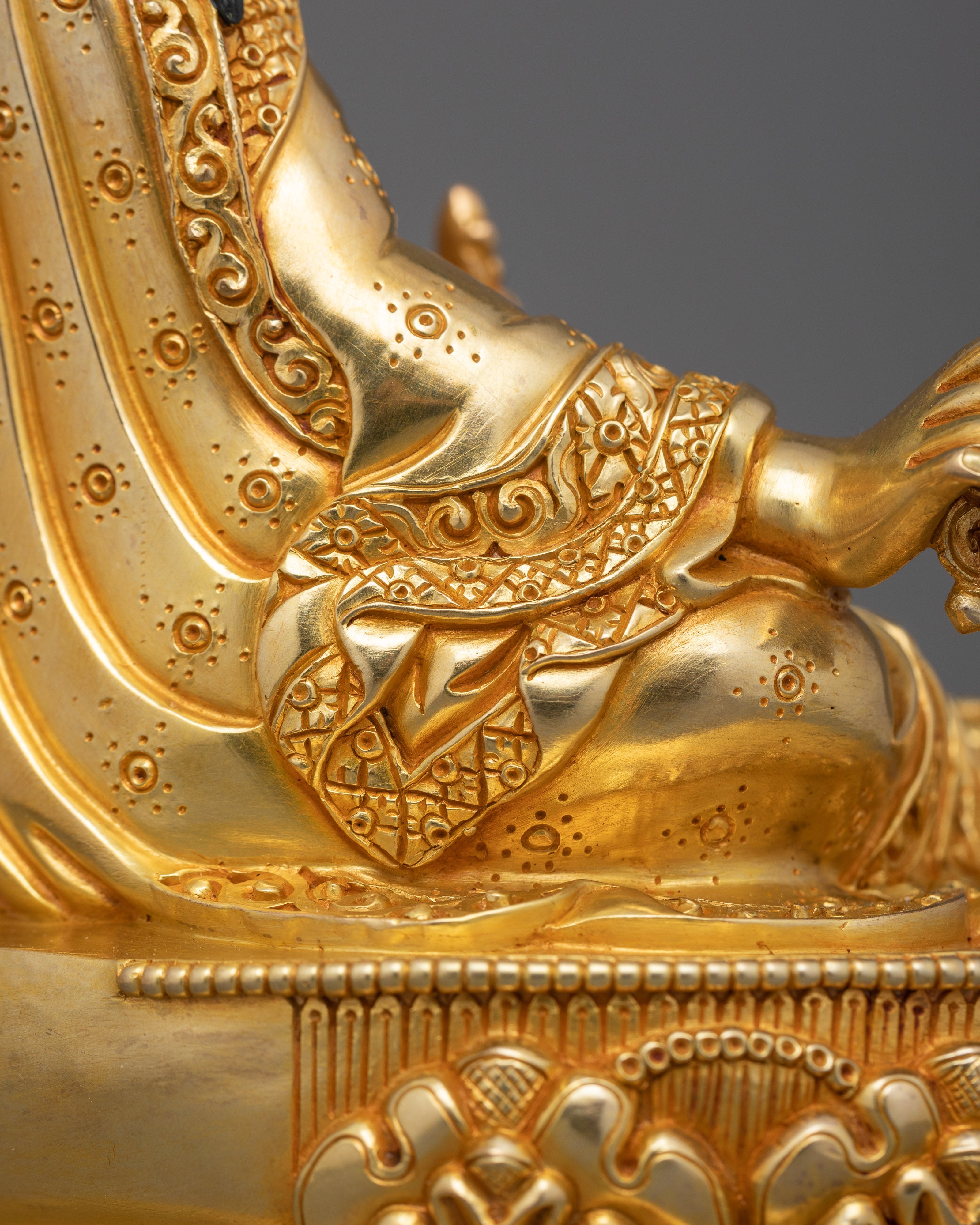 Handcrafted Tibetan Buddhist Rinpoche Statue | Dharma Precious Master