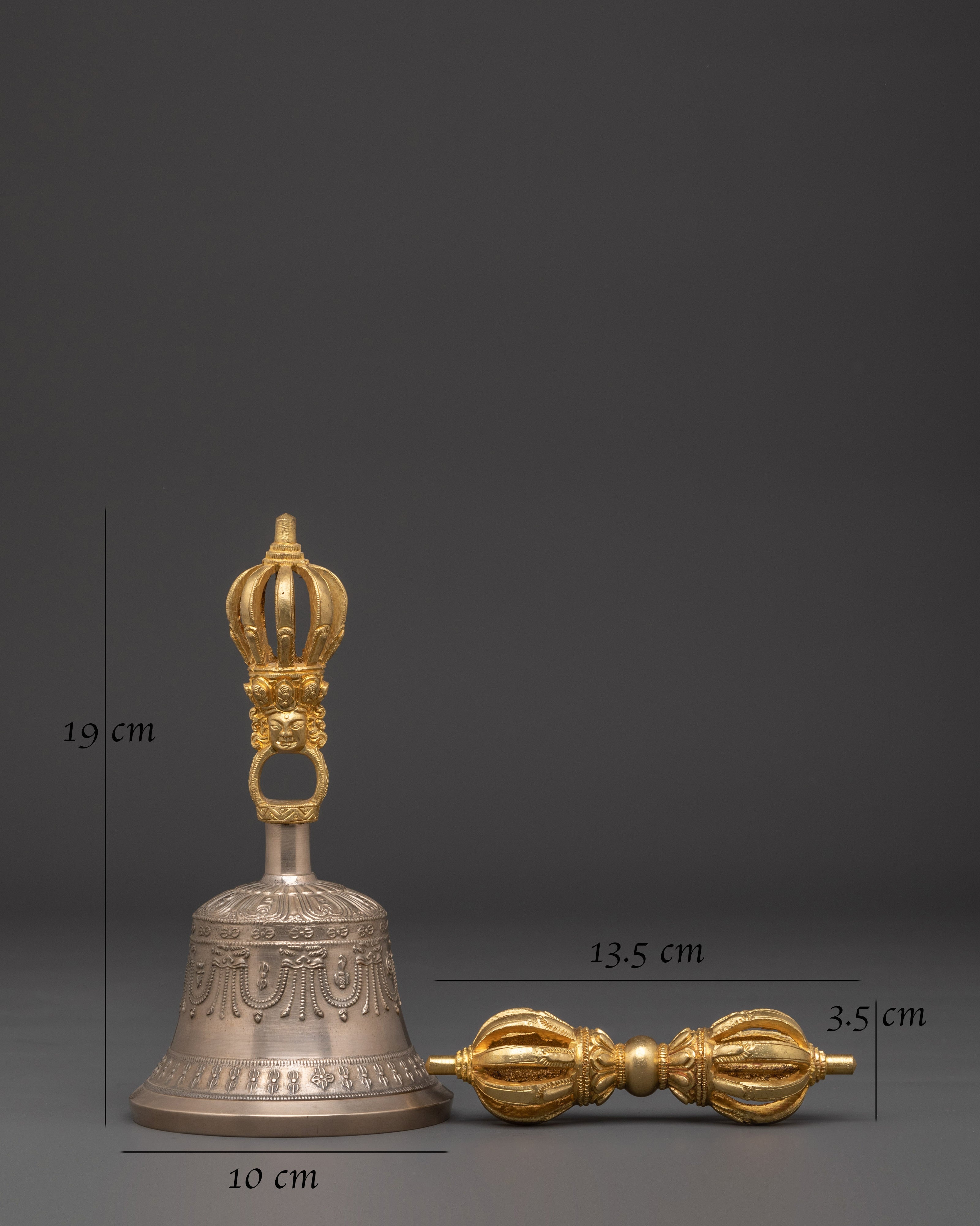 Buddhist Traditional Bell and Vajra | Sacred Ritual Instruments