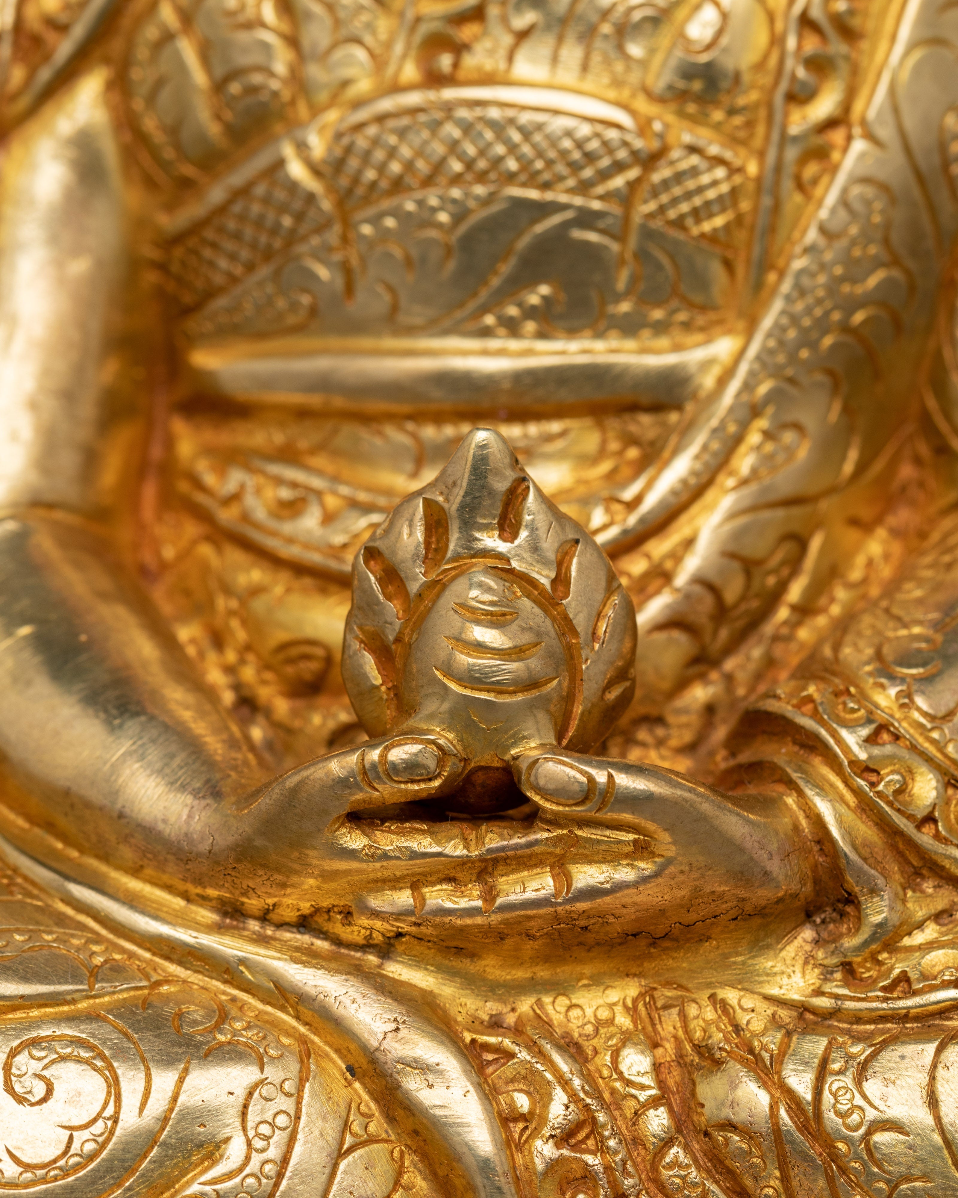 24K Gold Gilded Kagyu Master set Statue | Honoring the Great Vajrayana Lineage