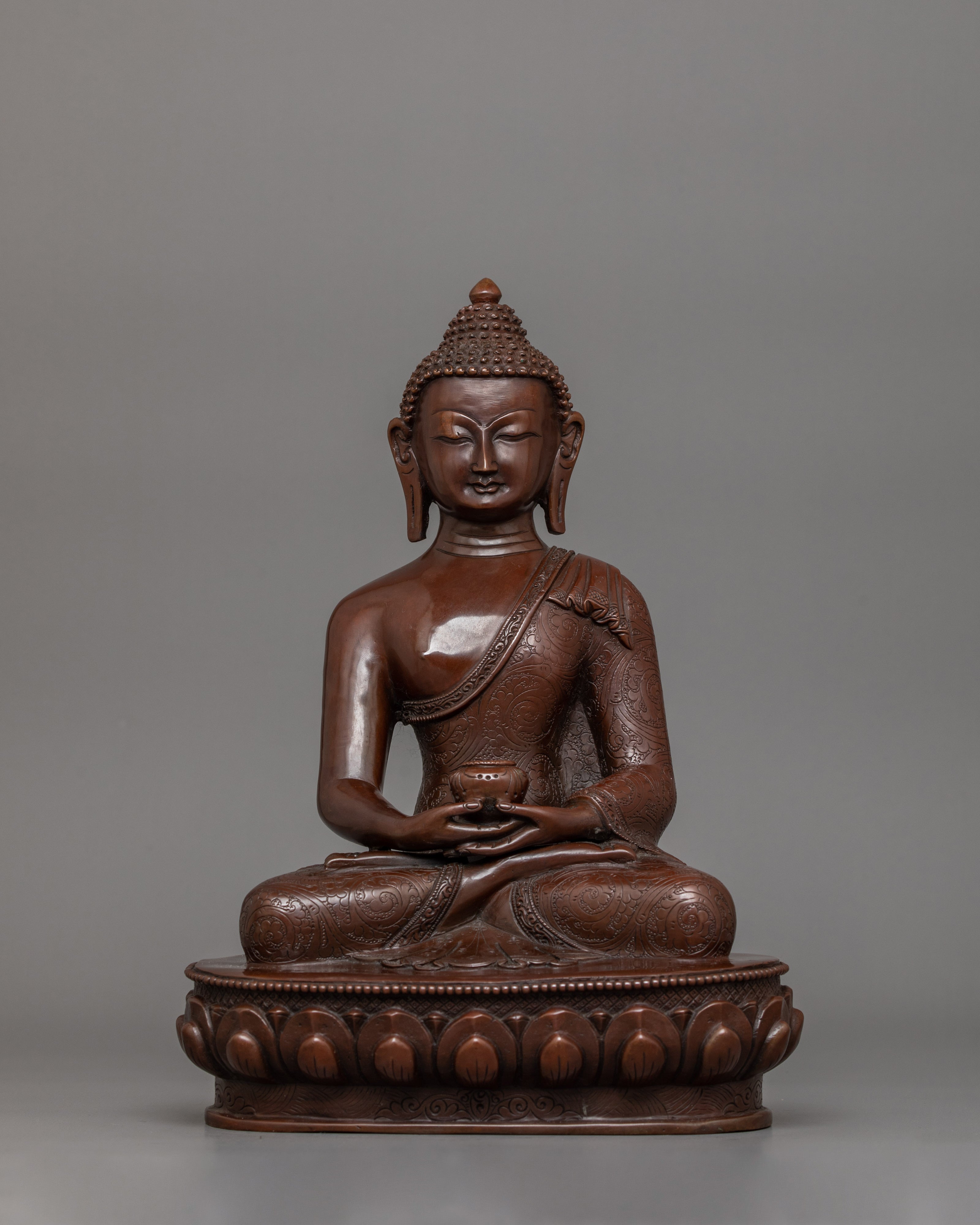 Brown Body Amitabha Buddha Statue | Symbol of Boundless Compassion