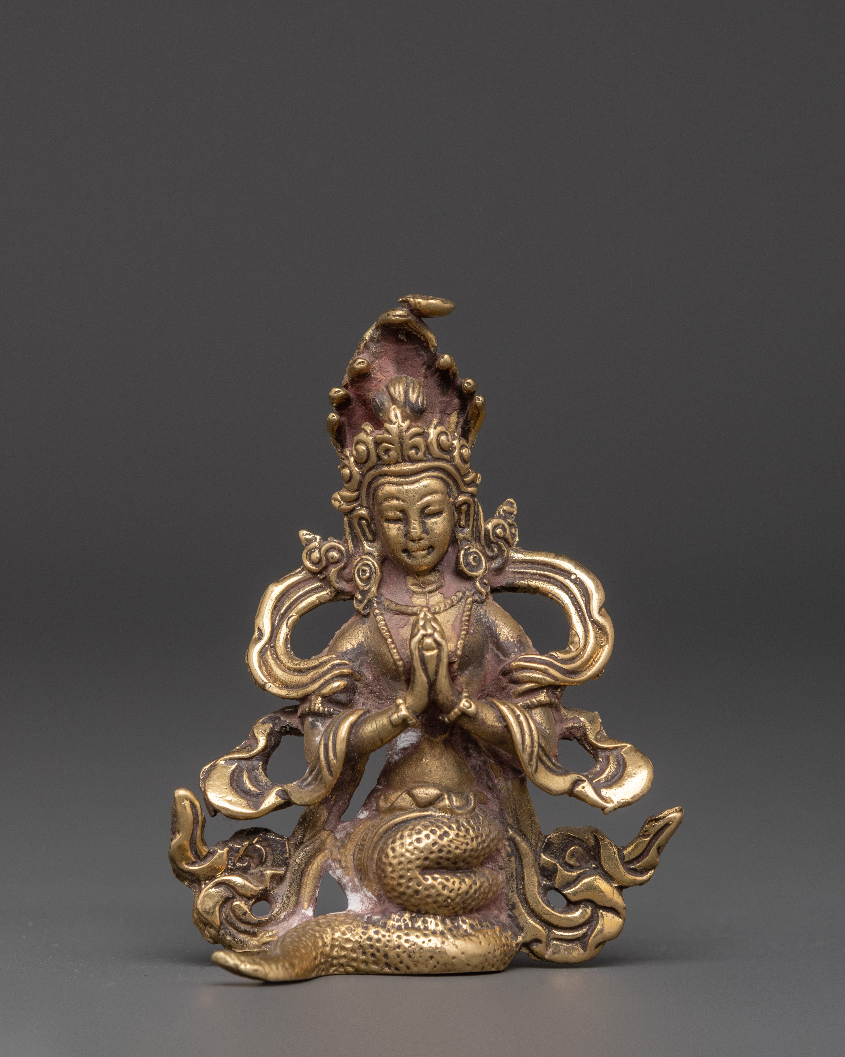 Handcrafted Tibetan Naga Kanya Statue