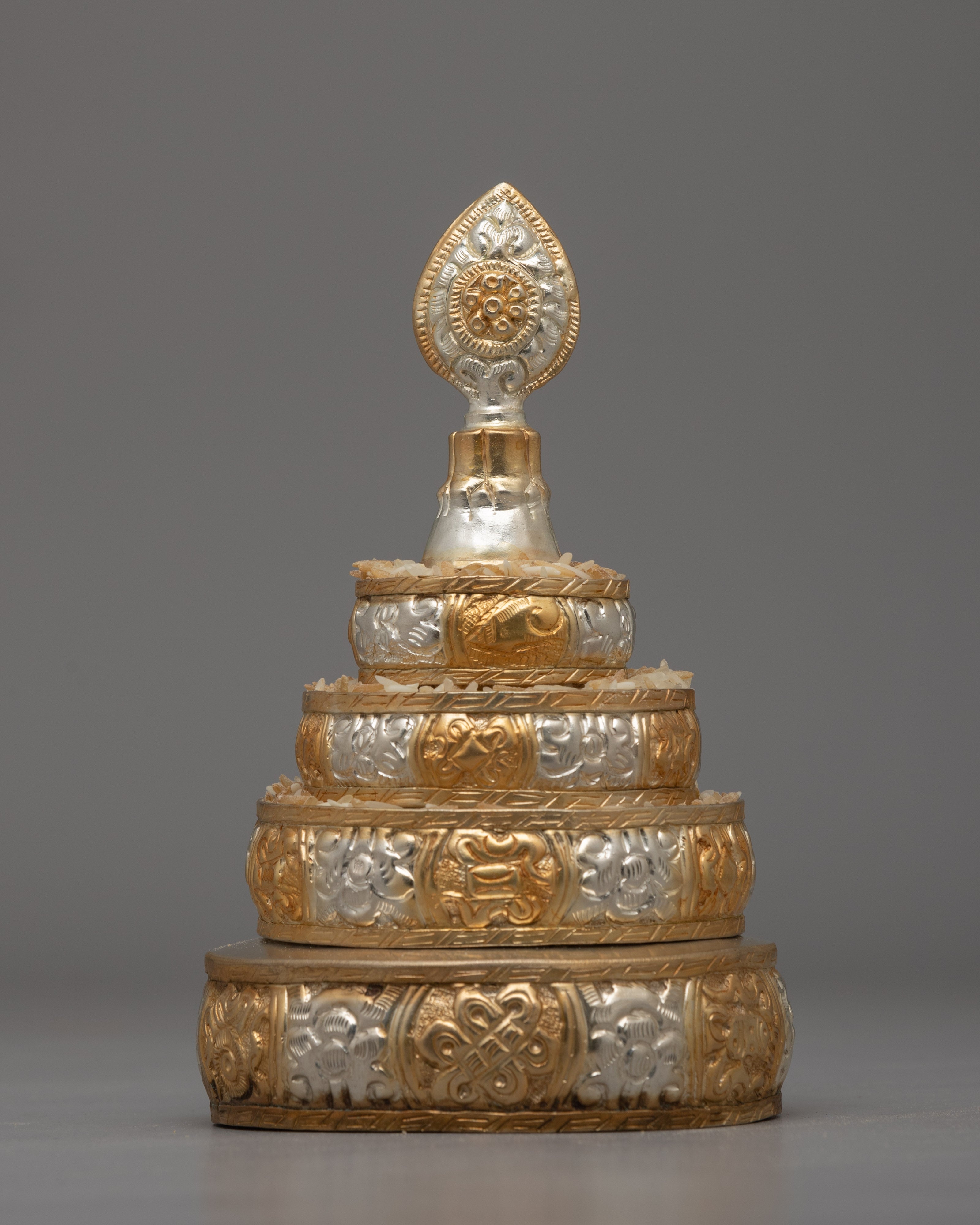 Gold & Silver-Plated Mandala Offering Set