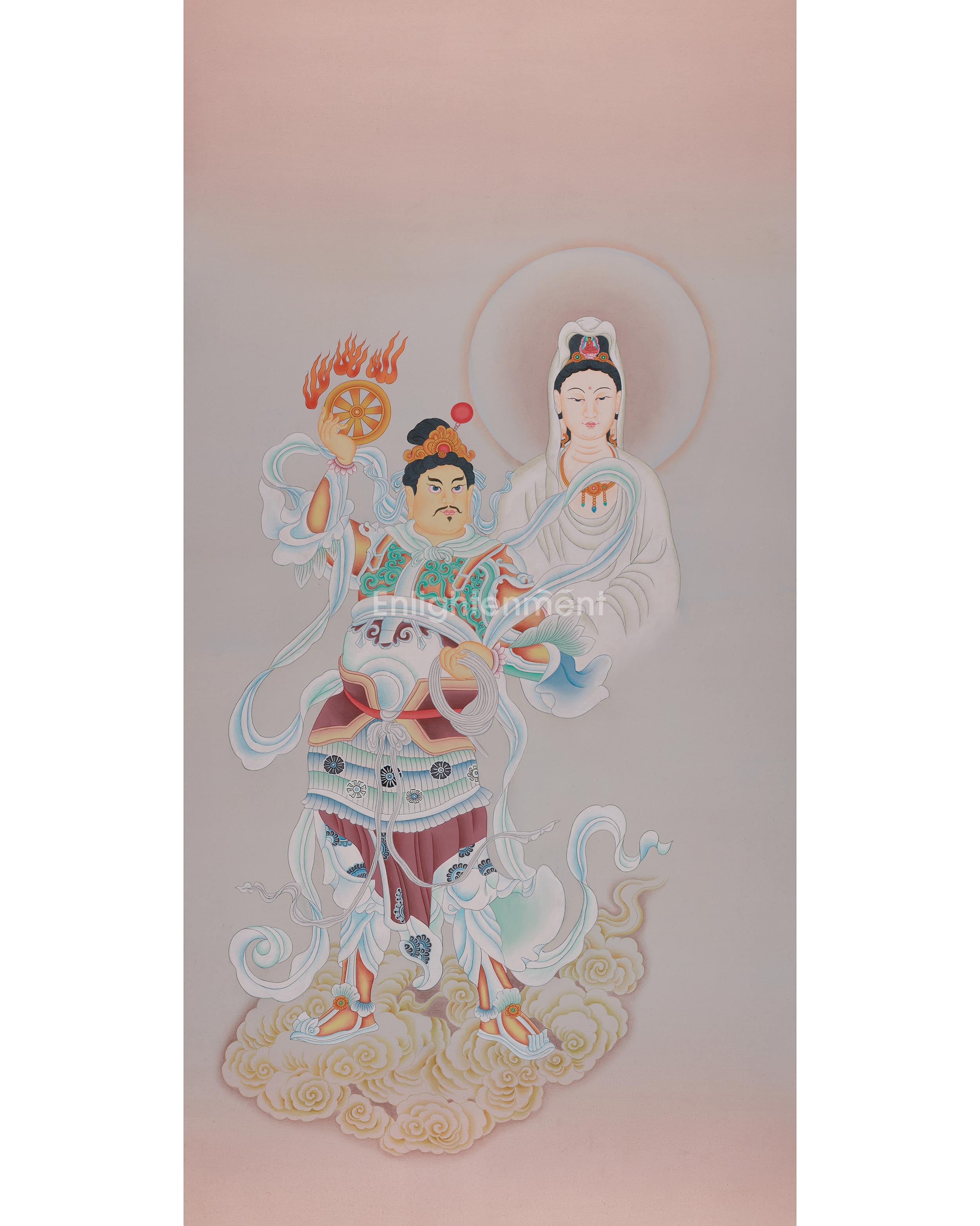 Guanyin (Avalokitesvara) Artwork |  White-Robed Bodhisattva of Compassion