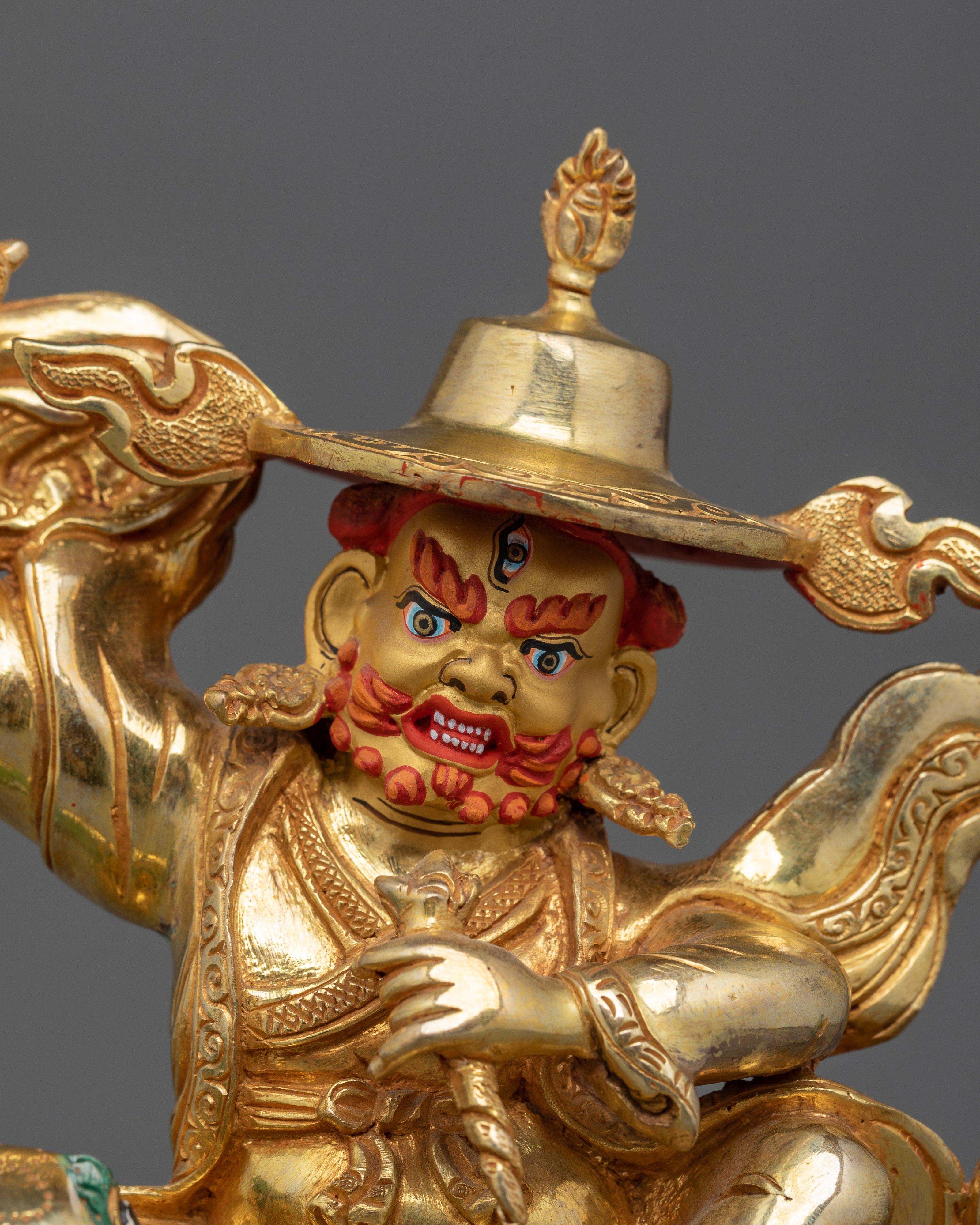 Himalayan Artwork Dorje Legpa Figurine | Handcrafted Buddhist Protector Deity
