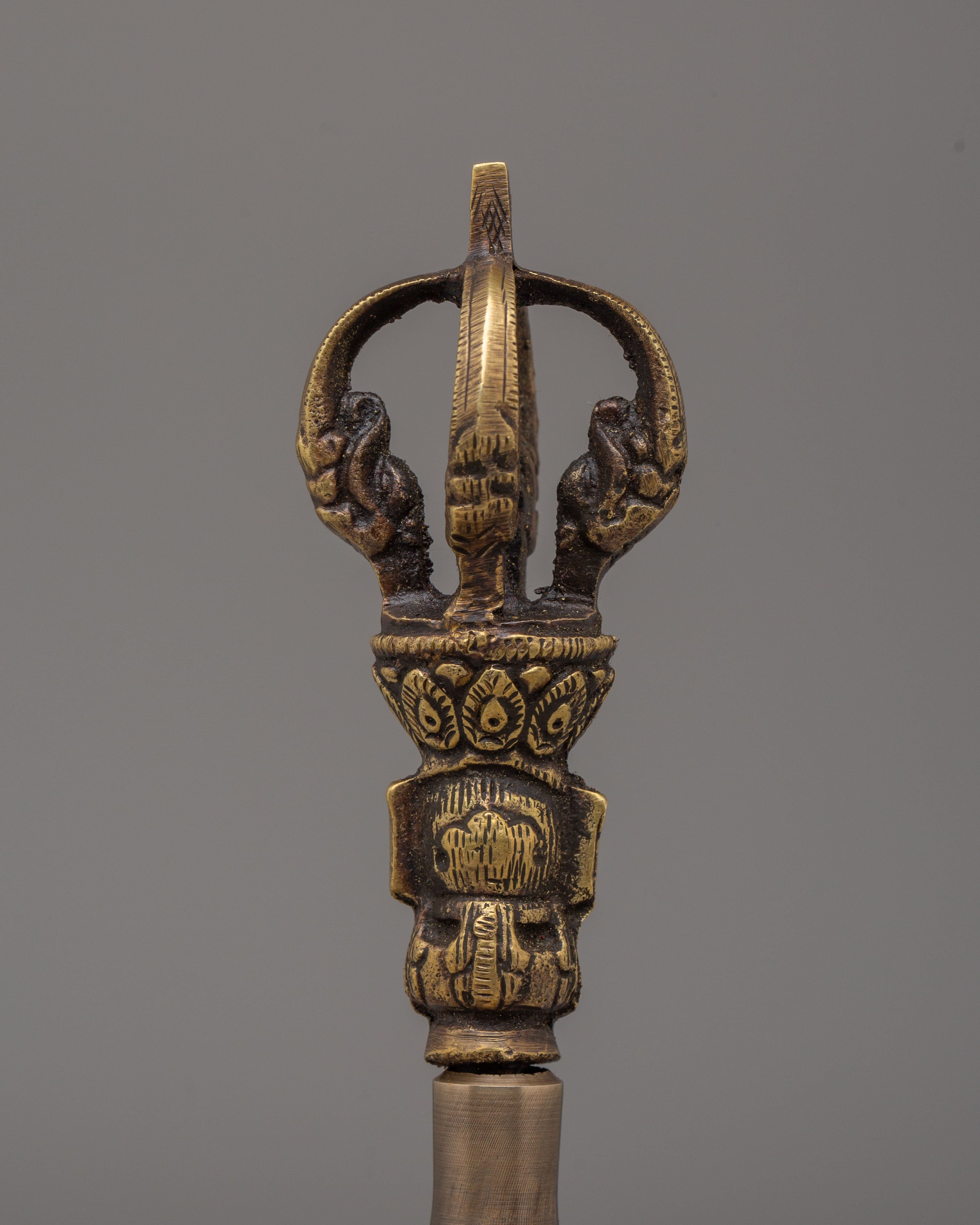 Handcrafted Buddhist Vajra and Bell Set | Tibetan Ritual Tools for Meditation and Altar Use
