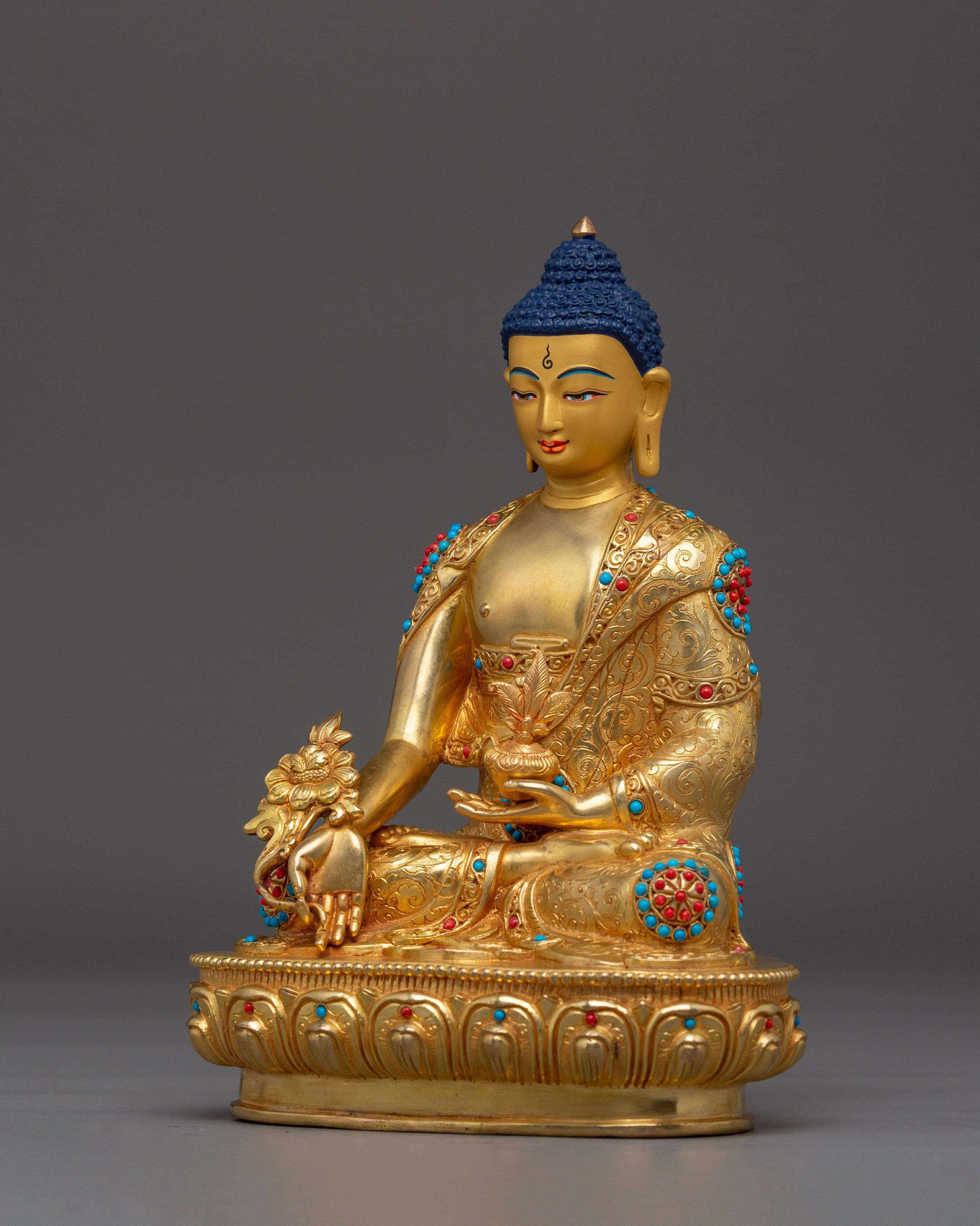 Tibetan Medicine Buddha Sculpture | Spiritual Healing