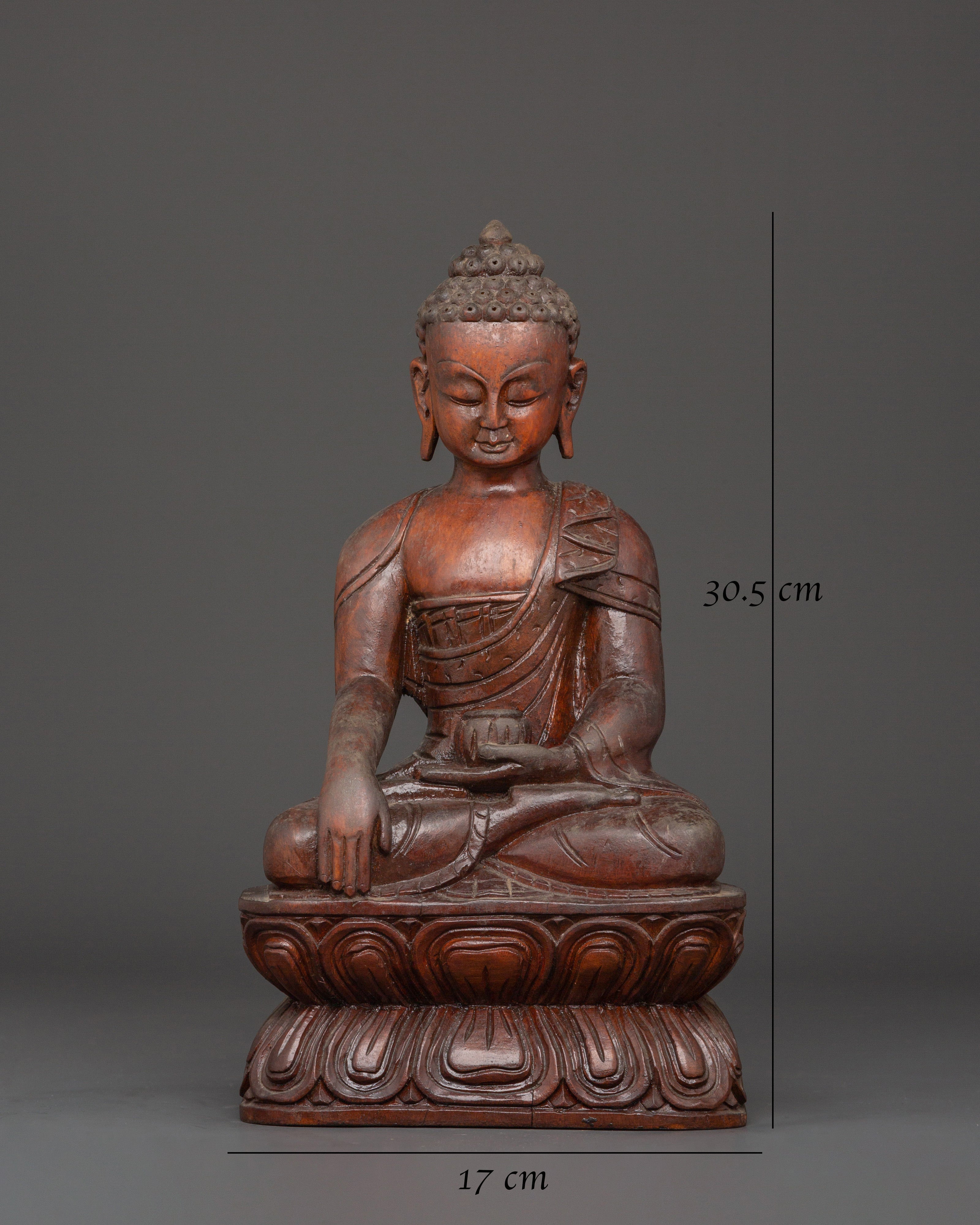 Handmade Buddhist Shakyamuni Buddha Statue | Himalayan Buddha Sculpture