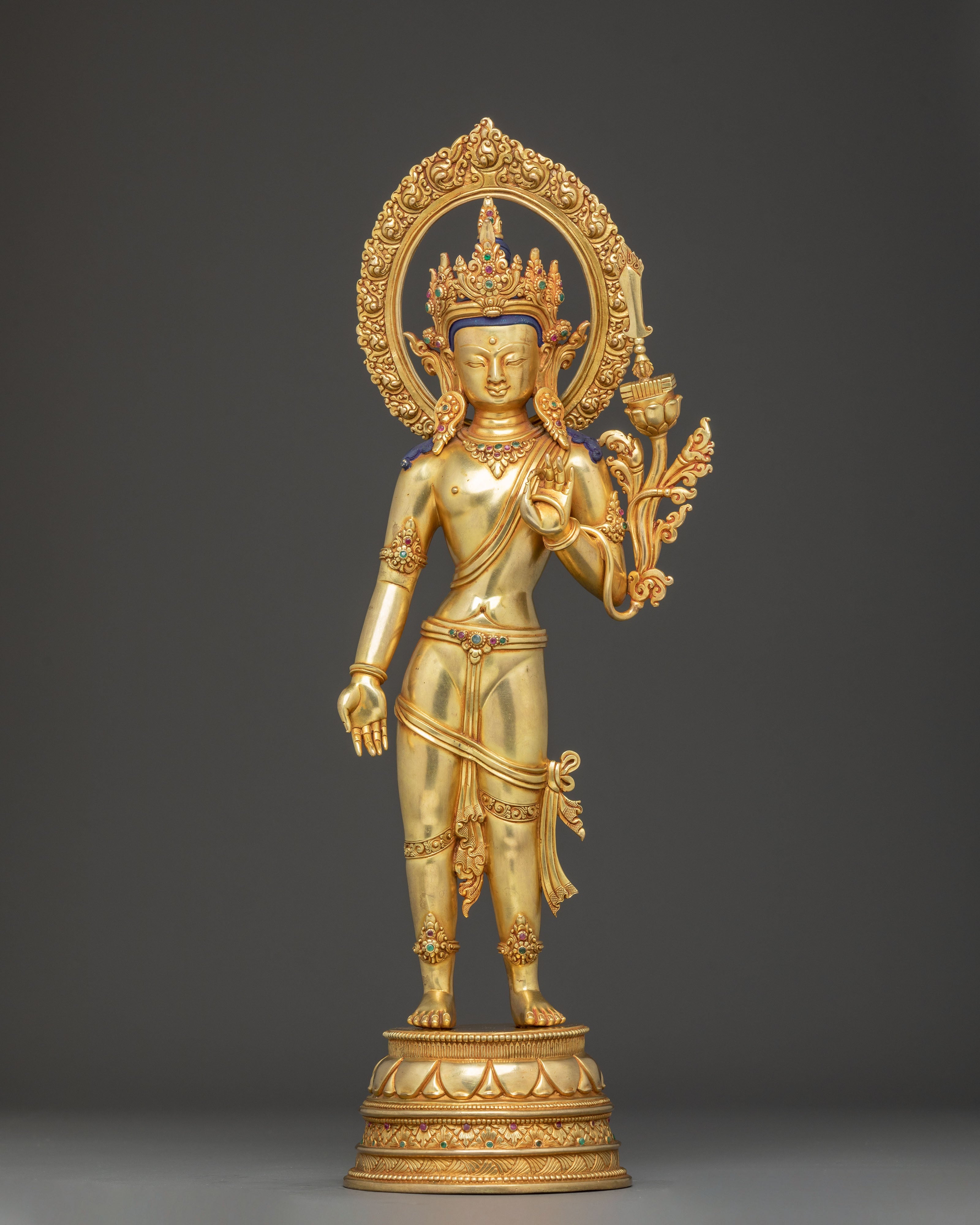 Standing Manjushri Art | Embodiment of Divine Wisdom