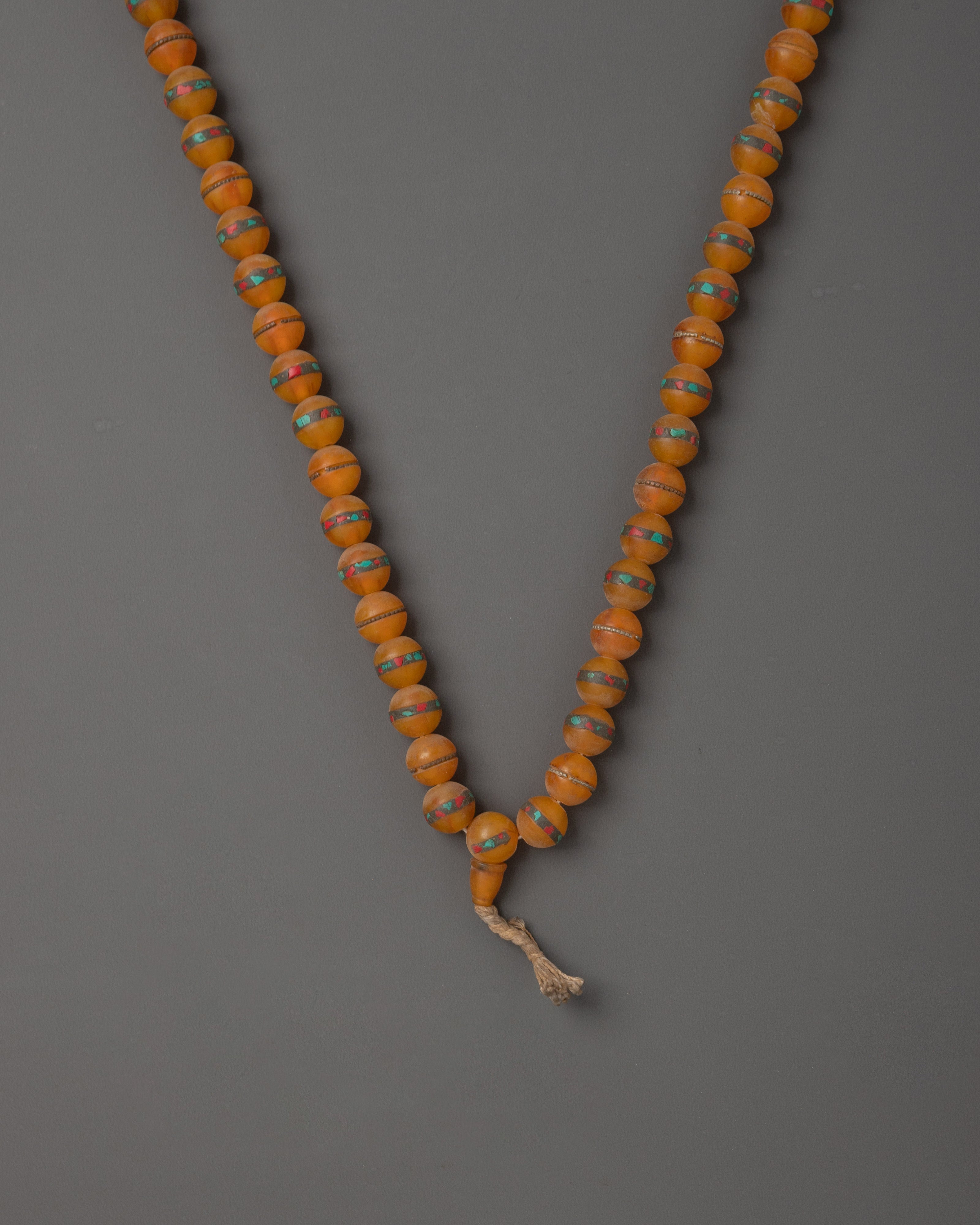 Amber Mala Necklace | 108 Beads Meditation Prayer Beads